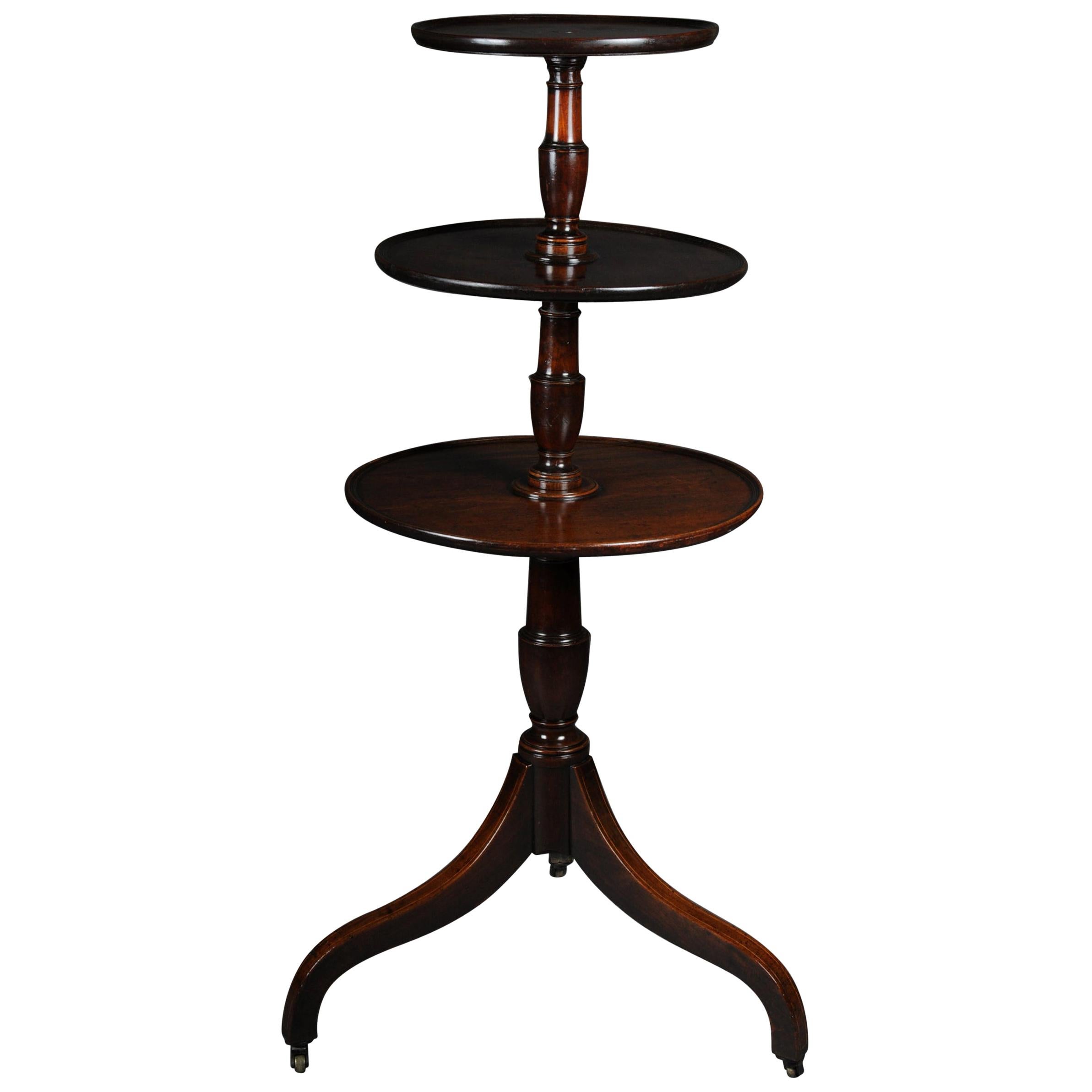 Rare table d'appoint ou étagère anglaise, victorienne, 19e siècle, en acajou en vente