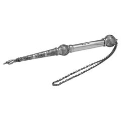 Raro Yad inglese in argento sterling - marchiato a Londra nel 1937