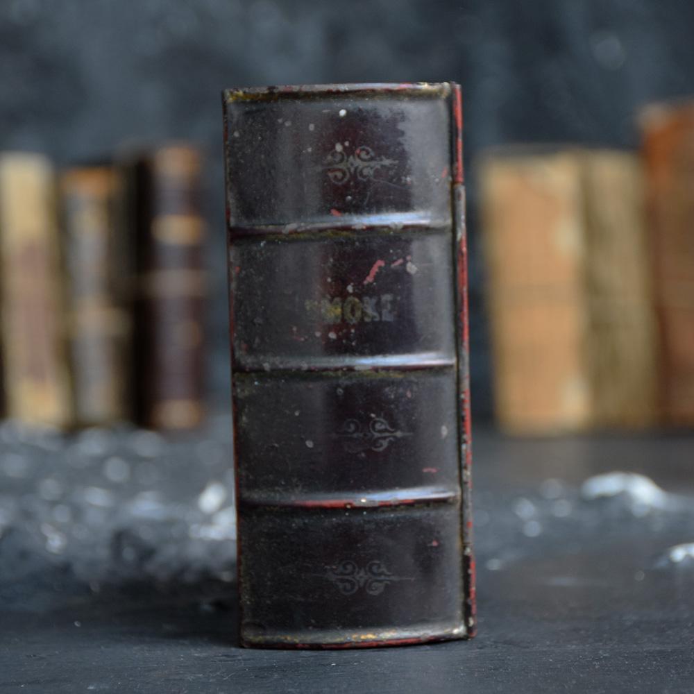 British Rare English Tobacco Book Tin, circa 1840