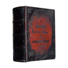 Antique Rare English Tobacco Book Tin, circa 1840