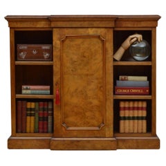 Rare English Victorian Walnut Cabinet of Narrow Proportions