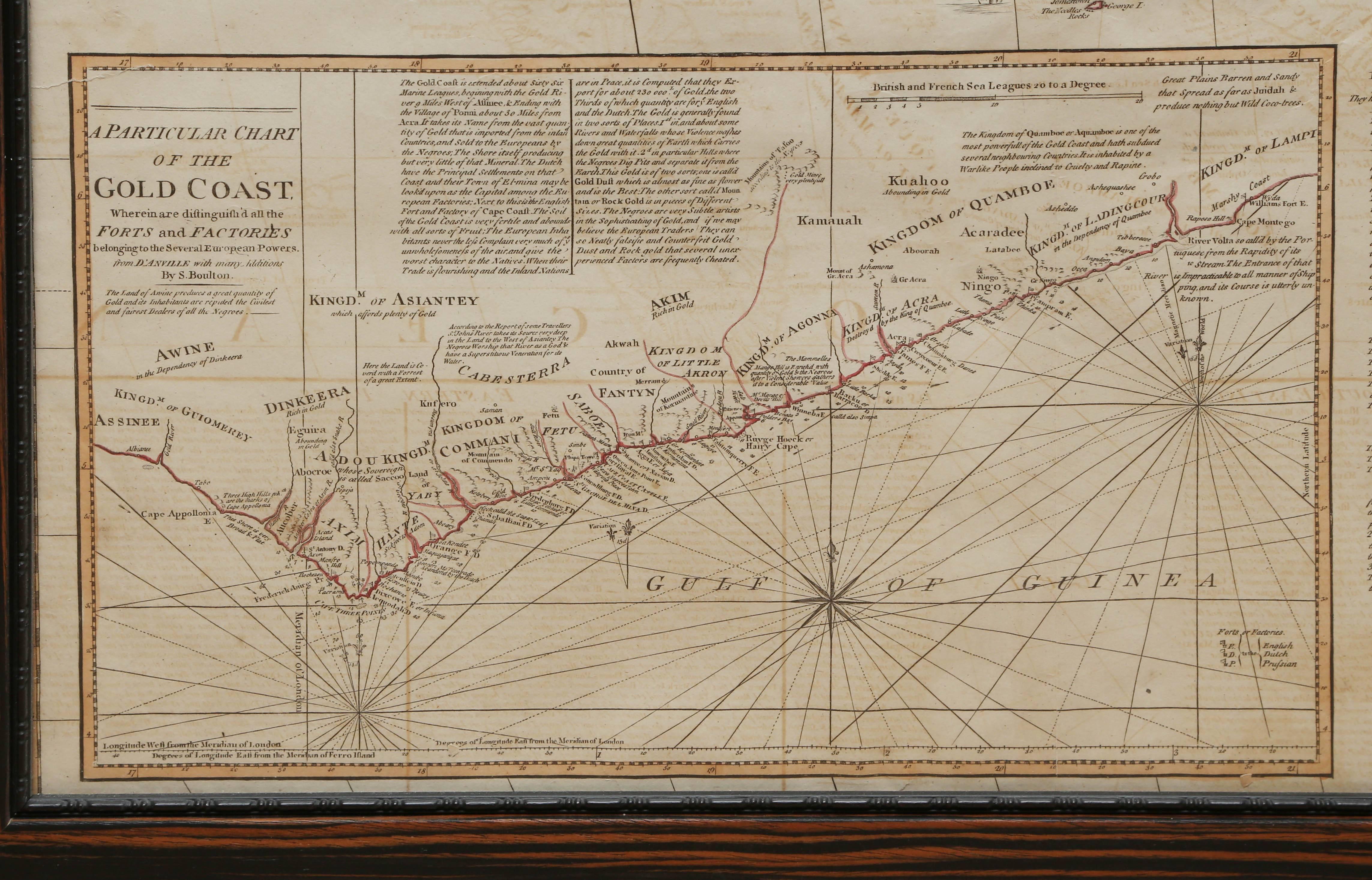 Neoclassical Rare Engraved Map of Africa by Samuel Boulton, 1800