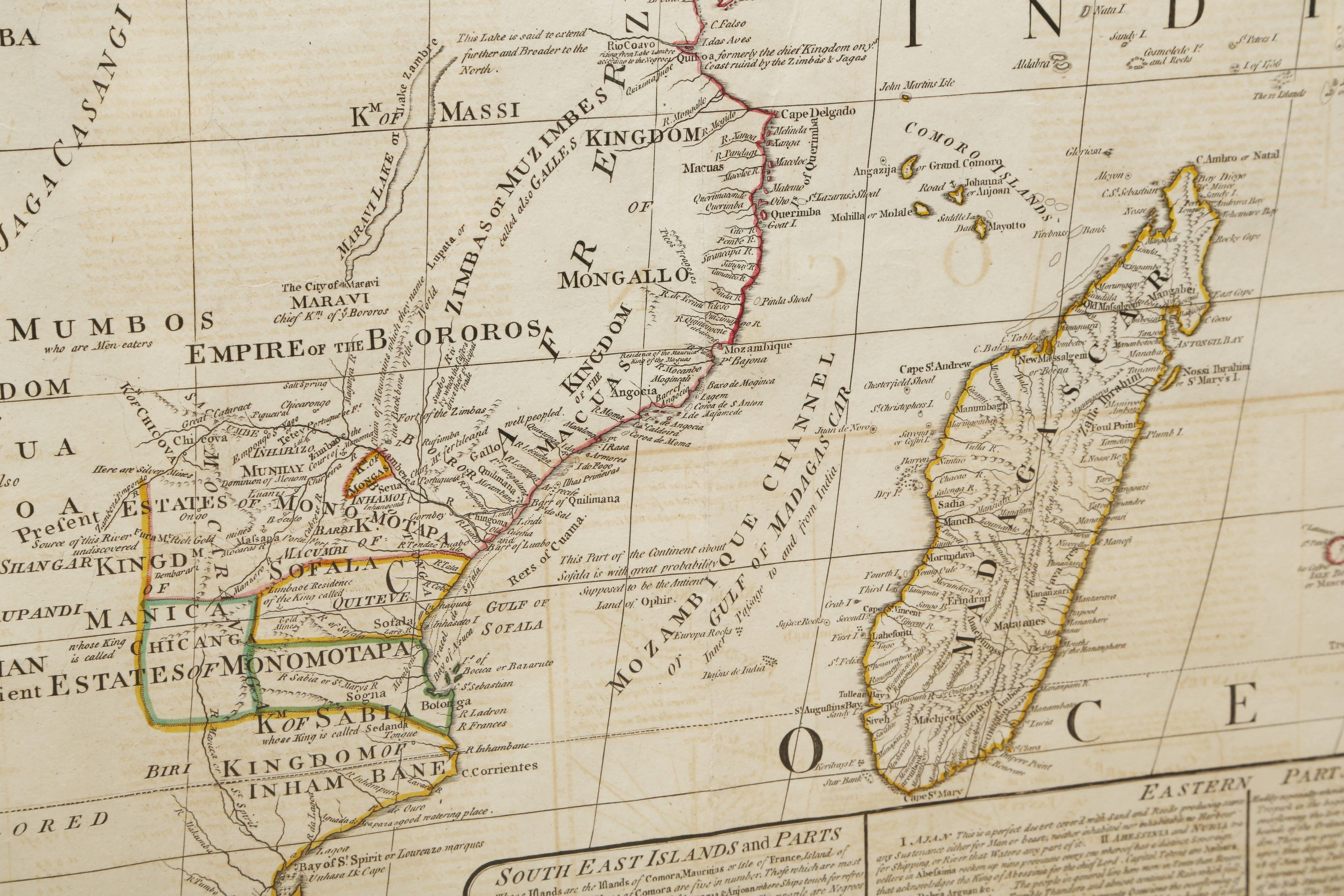 Rare Engraved Map of Africa by Samuel Boulton, 1800 In Excellent Condition In Kensington, MD