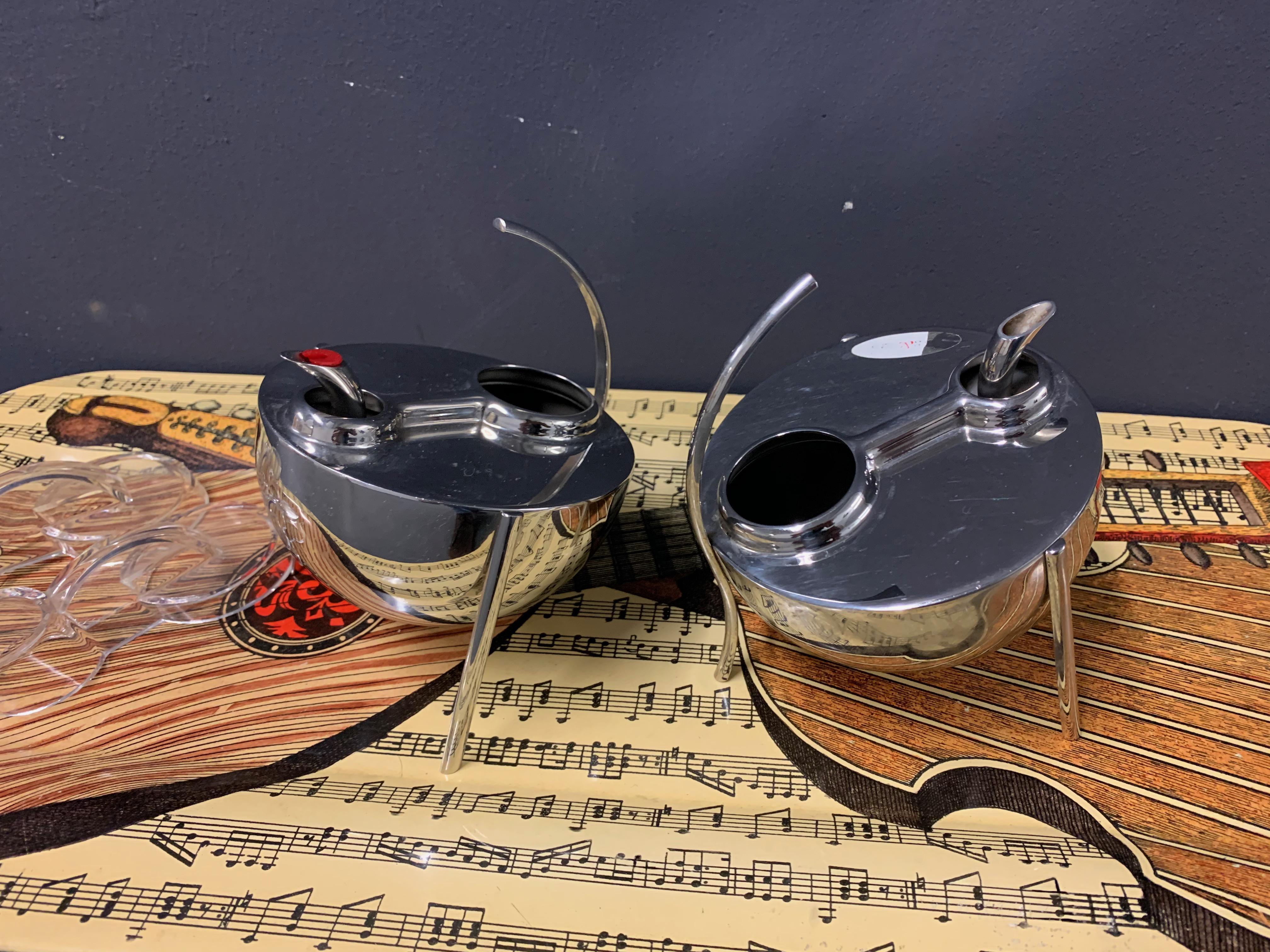 Rare Enzo Mari Opasis Vinegar and Oil Vessels 3