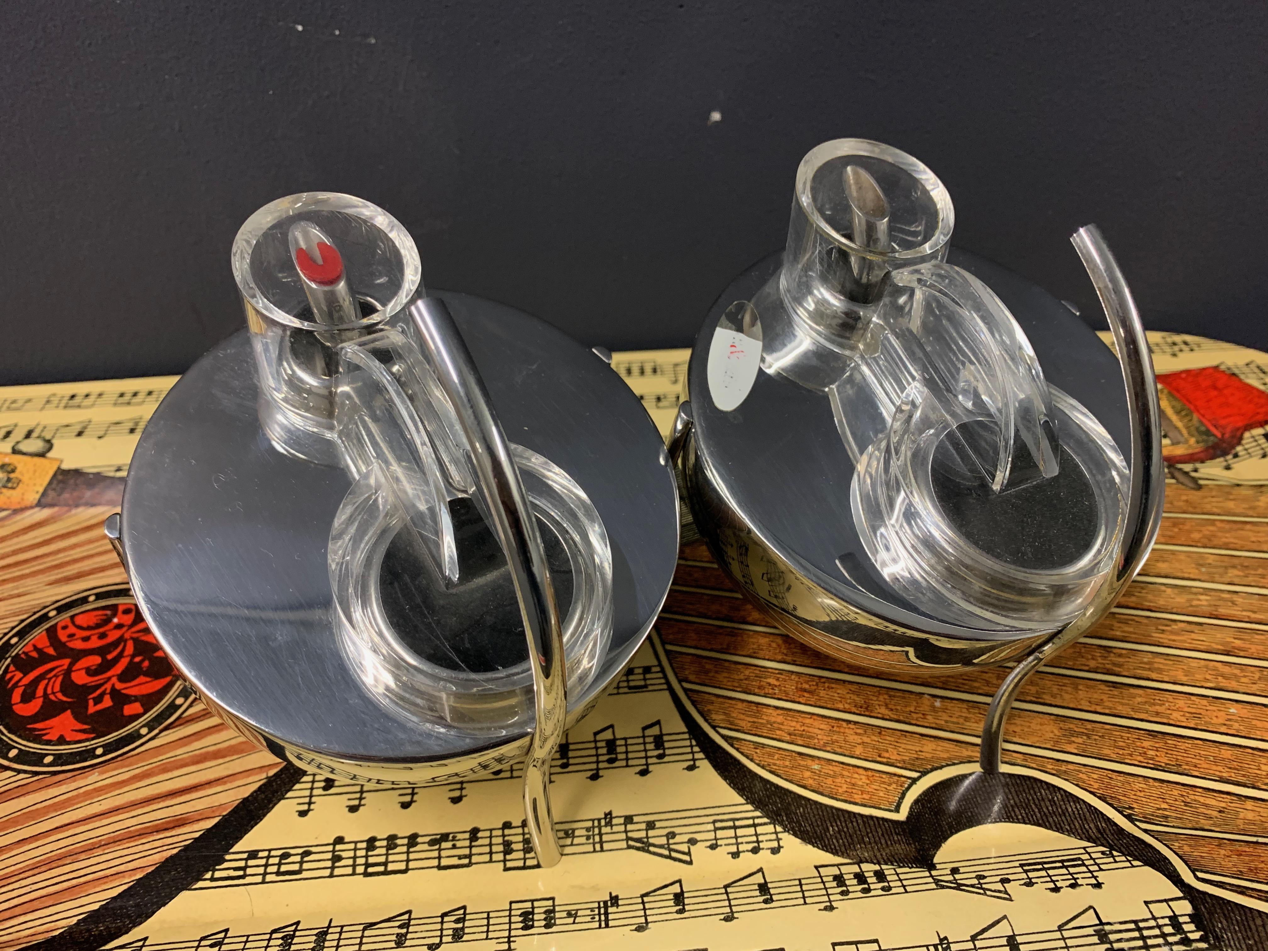 Italian Rare Enzo Mari Opasis Vinegar and Oil Vessels