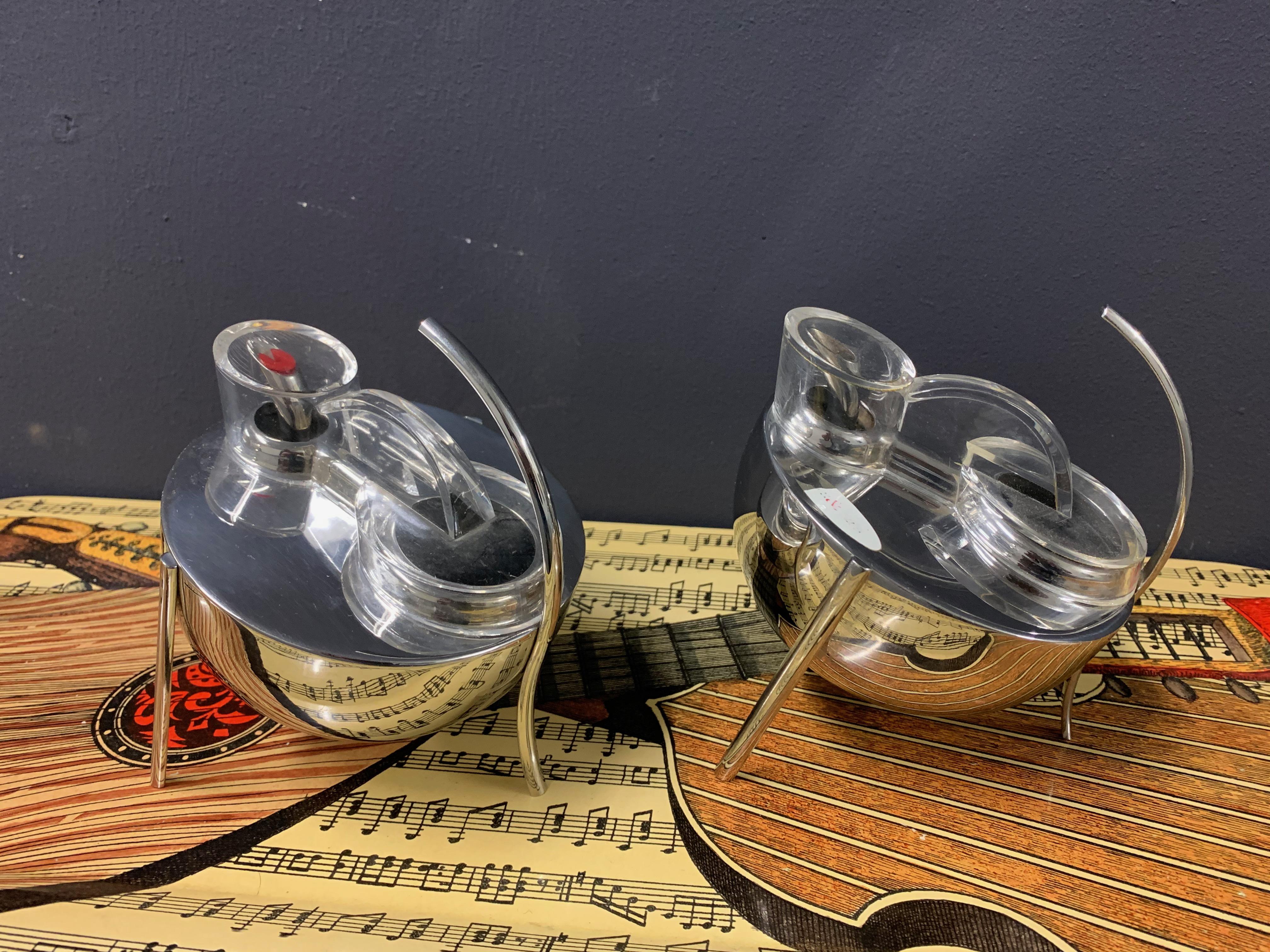Stainless Steel Rare Enzo Mari Opasis Vinegar and Oil Vessels