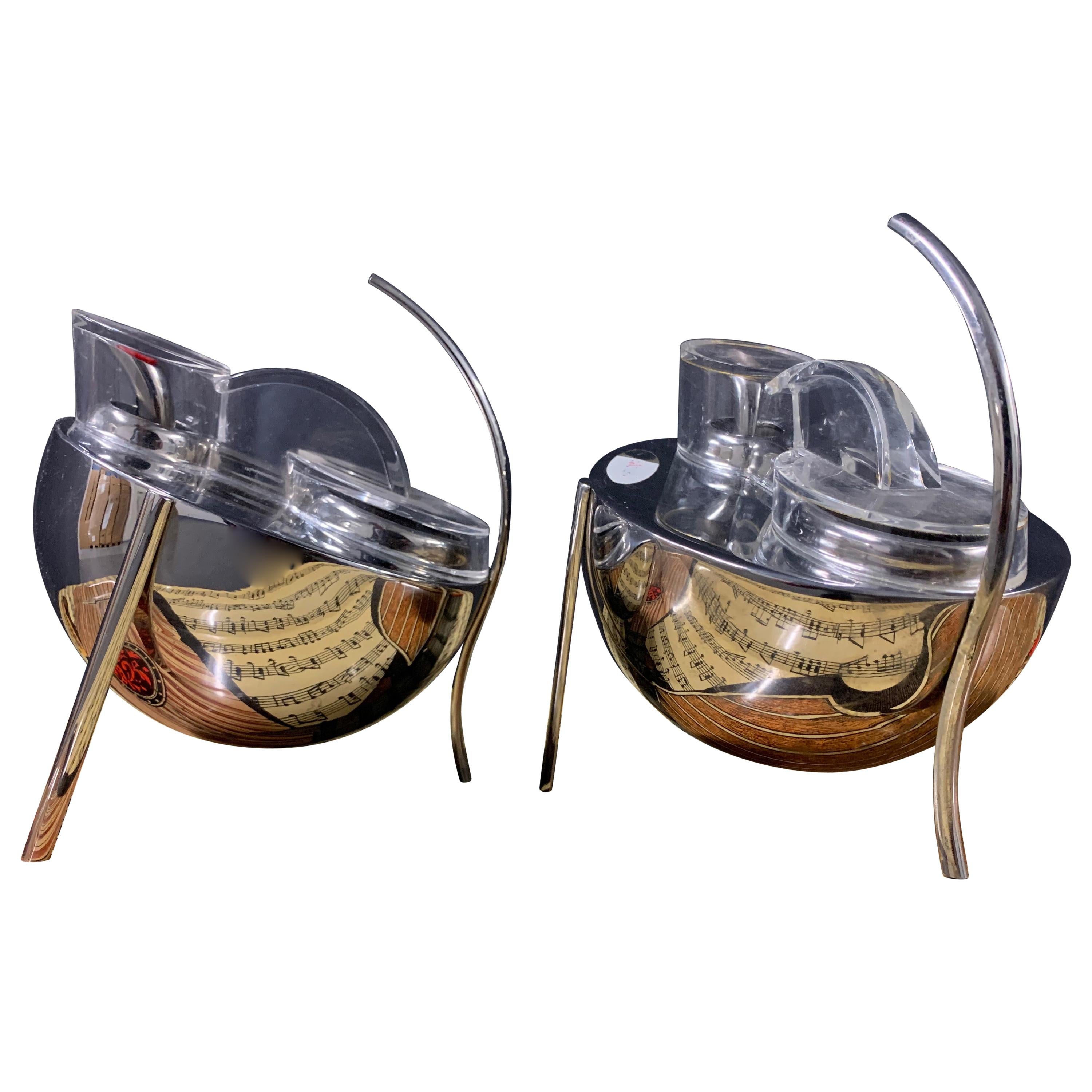Rare Enzo Mari Opasis Vinegar and Oil Vessels