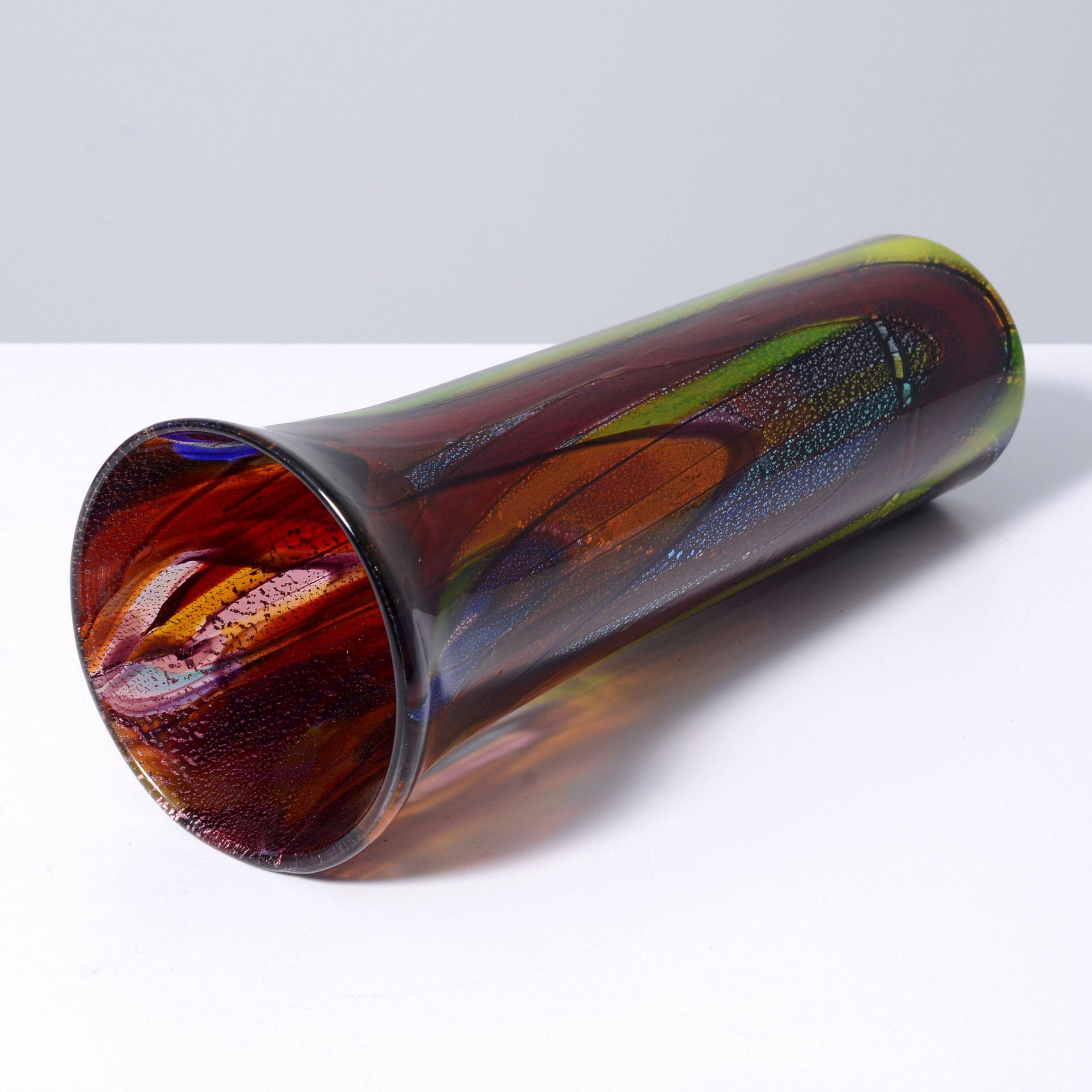 Rare Ercole Barovier ORIENTE Vase, Murano 3