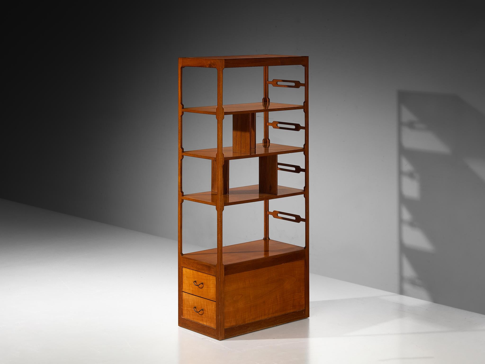 Erik Buck for Knud Juul-Hansen, cabinet, teak, cherry, brass, Denmark, 1953

This exceptionally rare cabinet, designed by Erik Buck and crafted by the cabinetmaker Knud Juul-Hansen, was also featured in the Copenhagen Cabinetmakers' Guild Exhibition