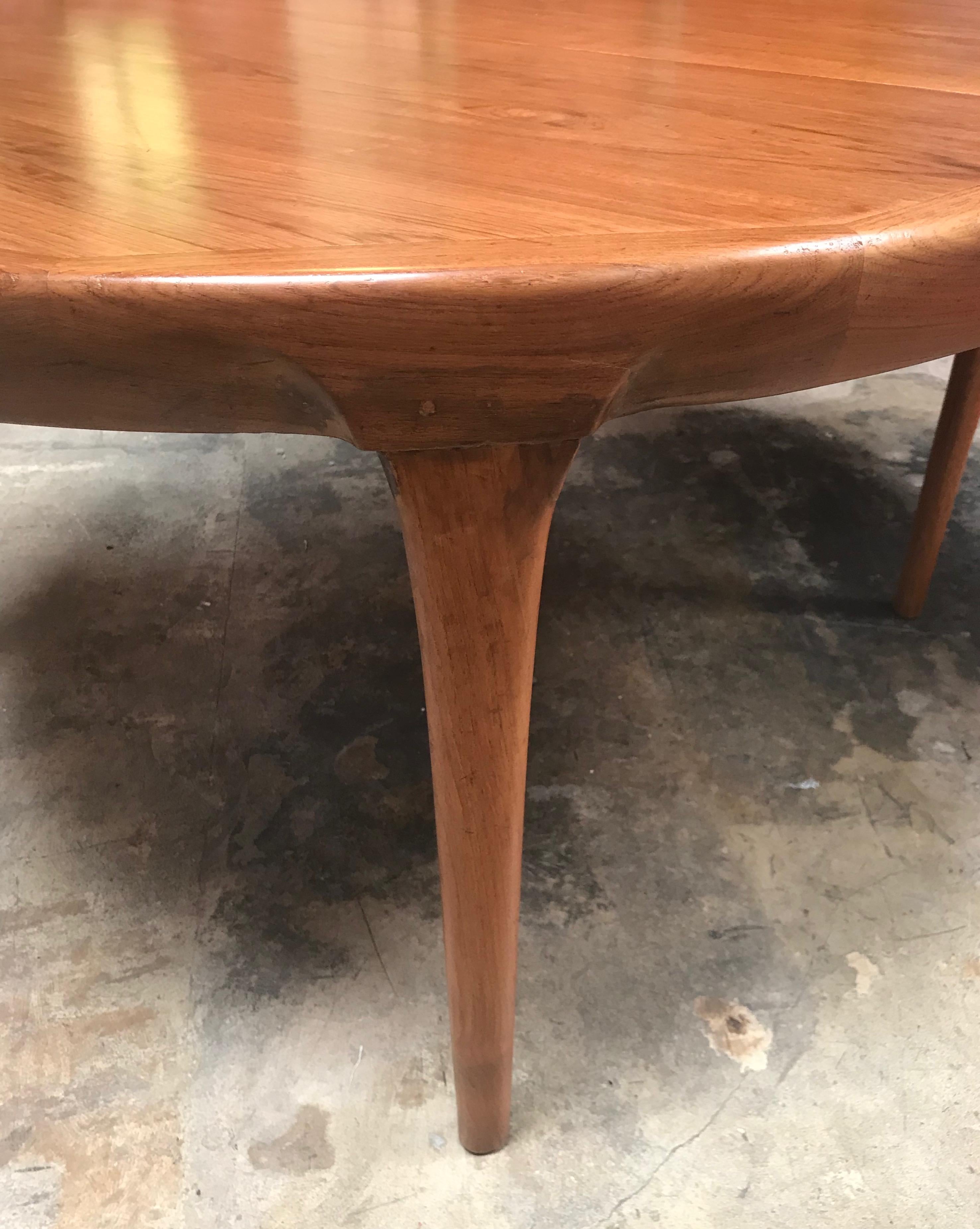 Rare Erik Worts - Danish Modern Table, 1960s In Good Condition For Sale In Los Angeles, CA