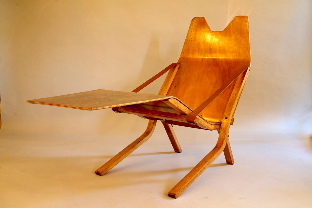 Mid-Century Modern Rare Ernest Race 'Neptune' lounge chair. c1953 England For Sale