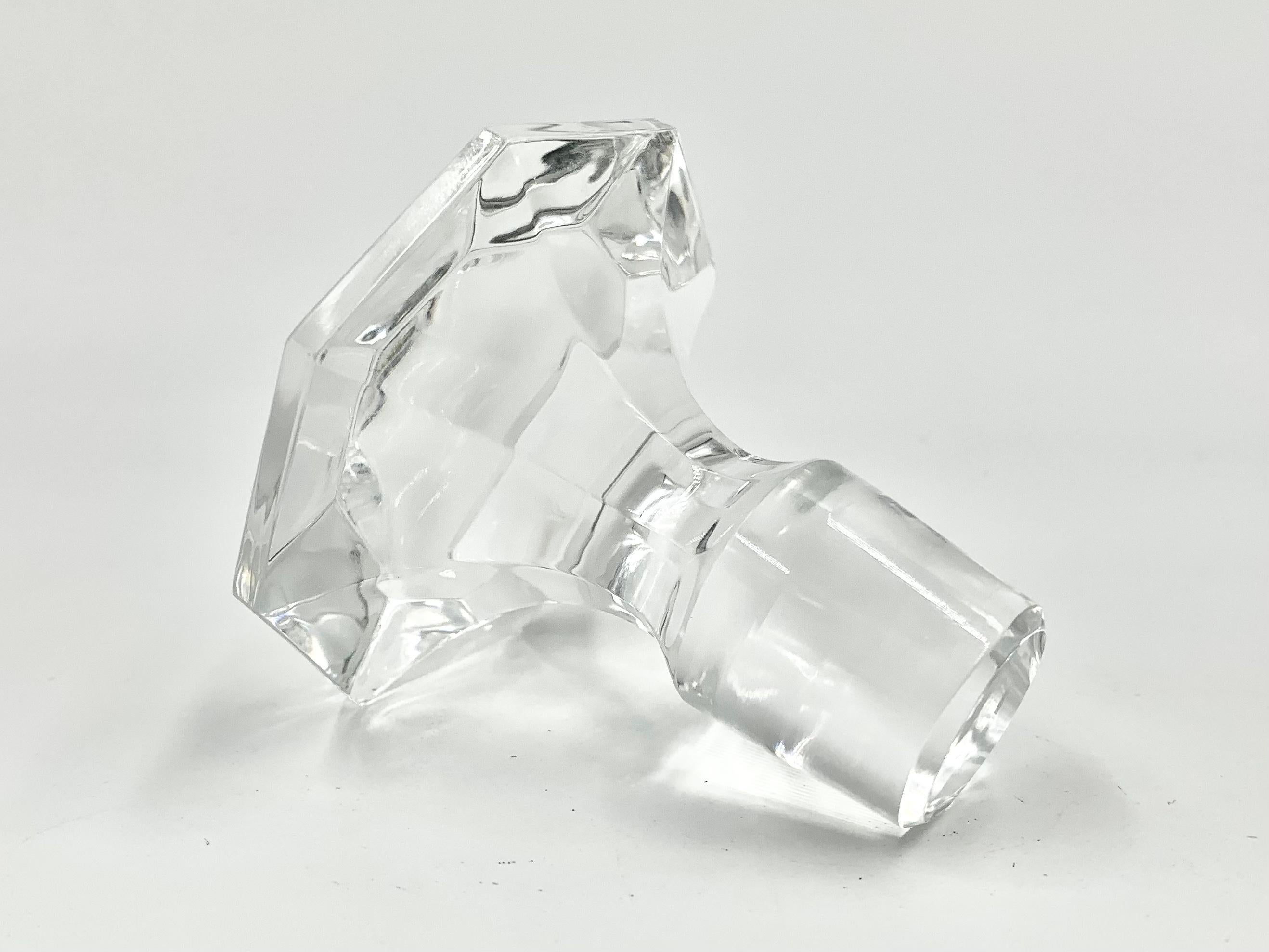 Seltene Baccarat Eldorado-Dekanter aus Kristall und Gold im neoklassischen Stil, Nachlass im Angebot 2
