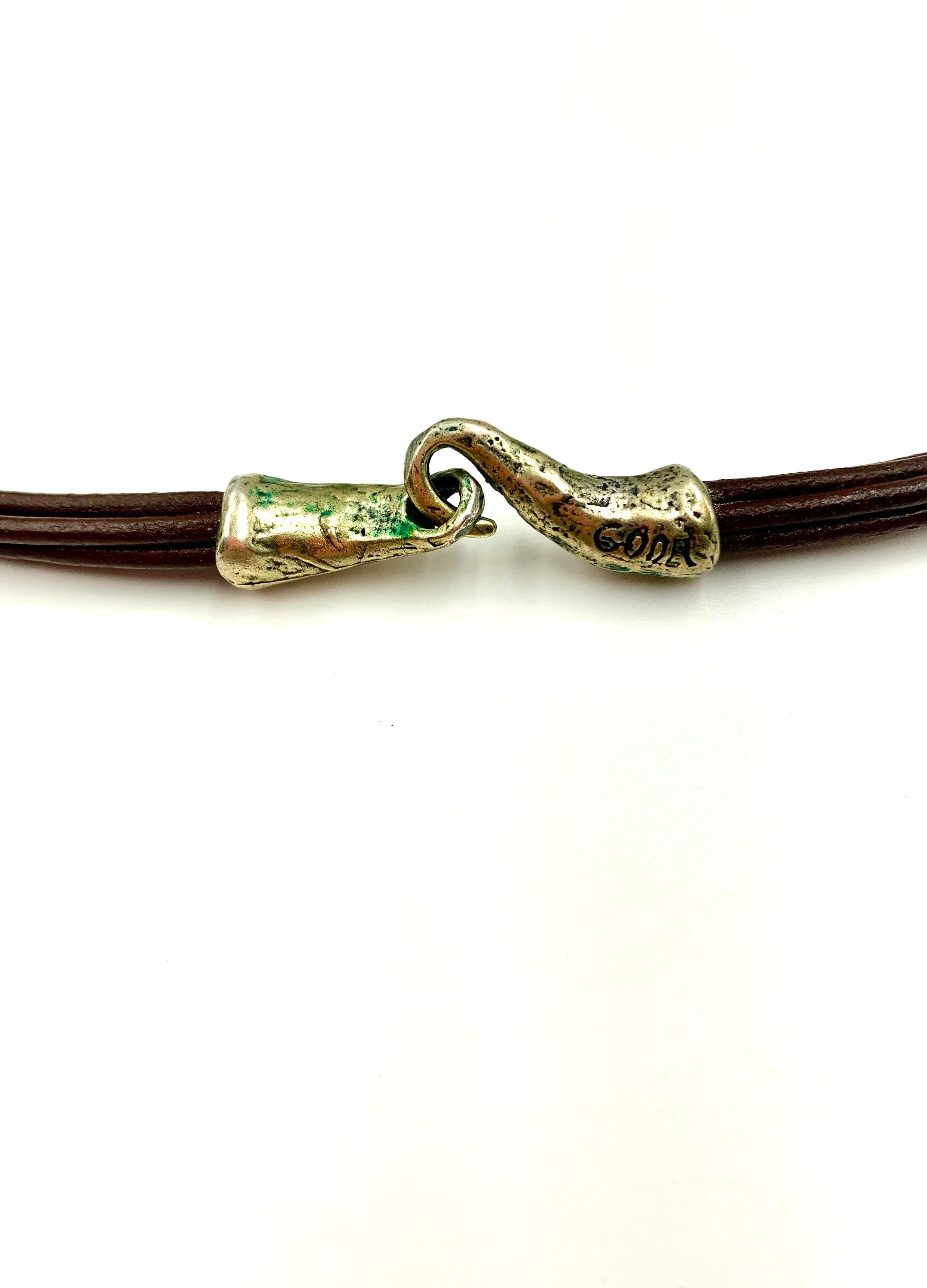 Seltene Estate Ilana Goor Dionysus Sterling Silber Edelstein gesetzt Anweisung Halskette (21. Jahrhundert und zeitgenössisch) im Angebot