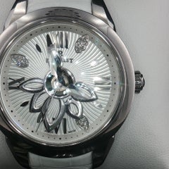 Seltene Perrelet New Diamond Flower A2065/A Automatikuhr mit Diamanten, 36,5 mm, aus zweiter Hand