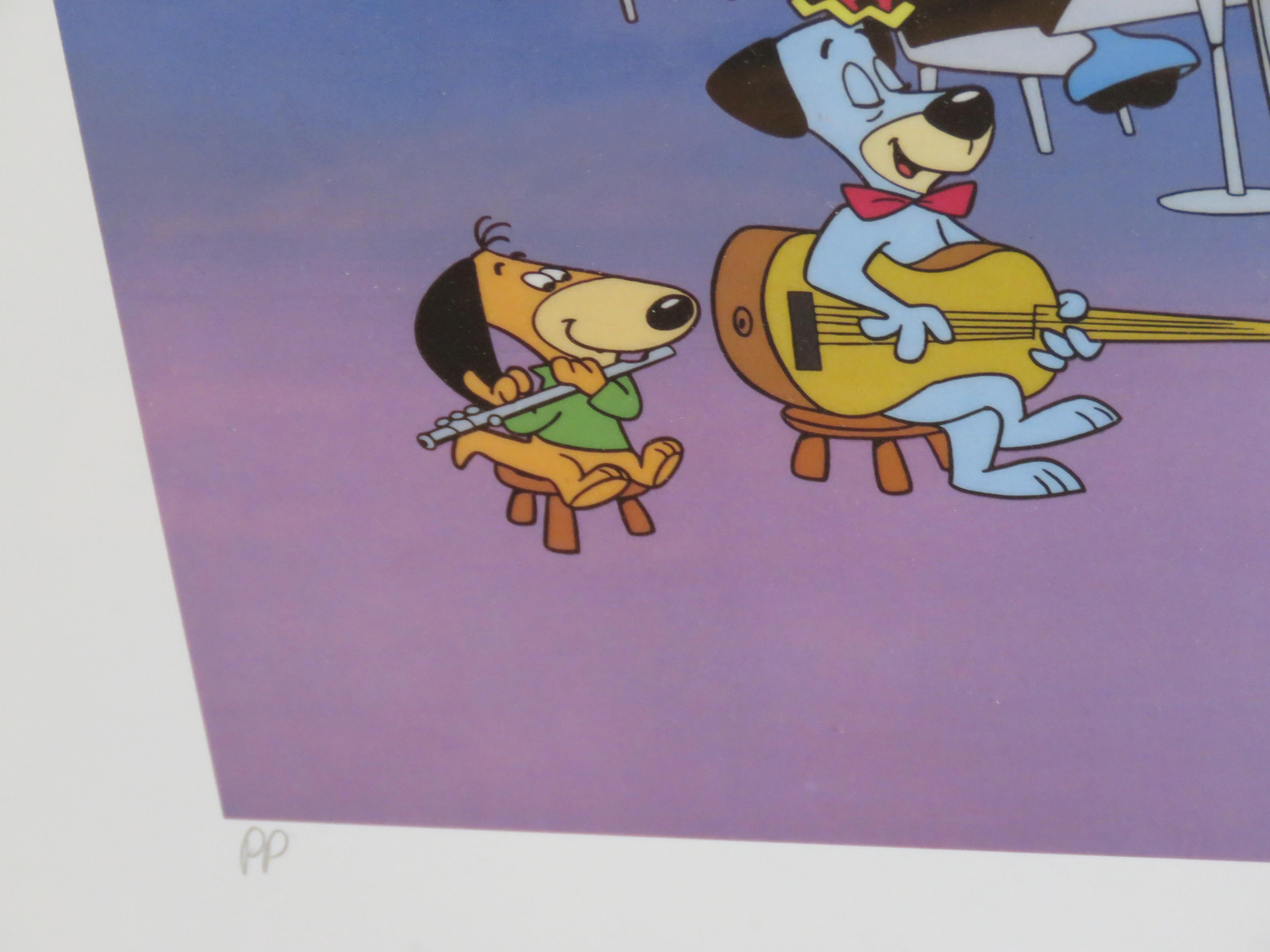 Seltene Nachlassdrucker Proof gerahmt Hanna Barbera Flintstones Jetsons Orchestra, Jetsons Orchestra  (20. Jahrhundert) im Angebot