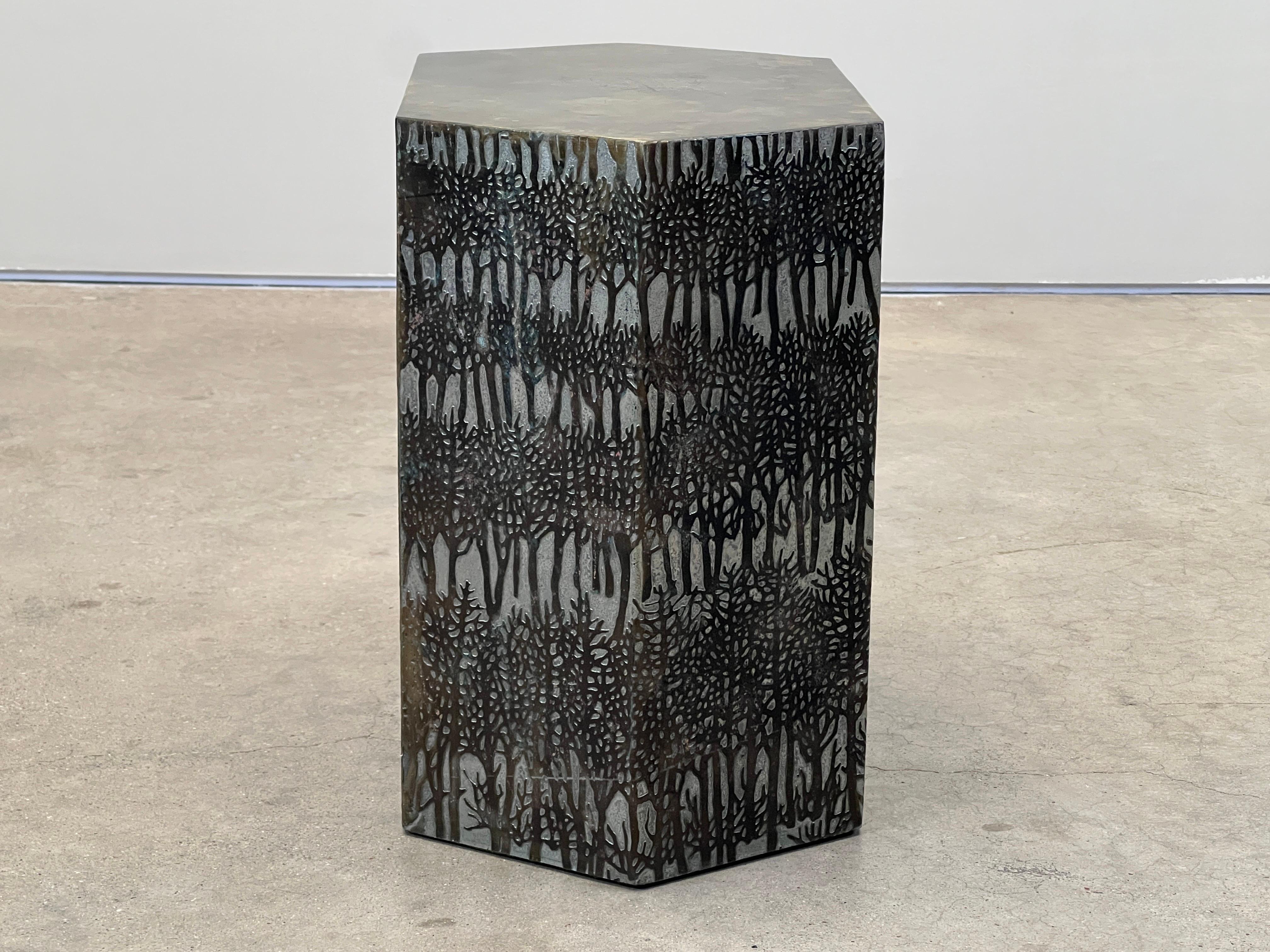 Rare Eternal Forest Side Table by Philip and Kelvin Laverne 8