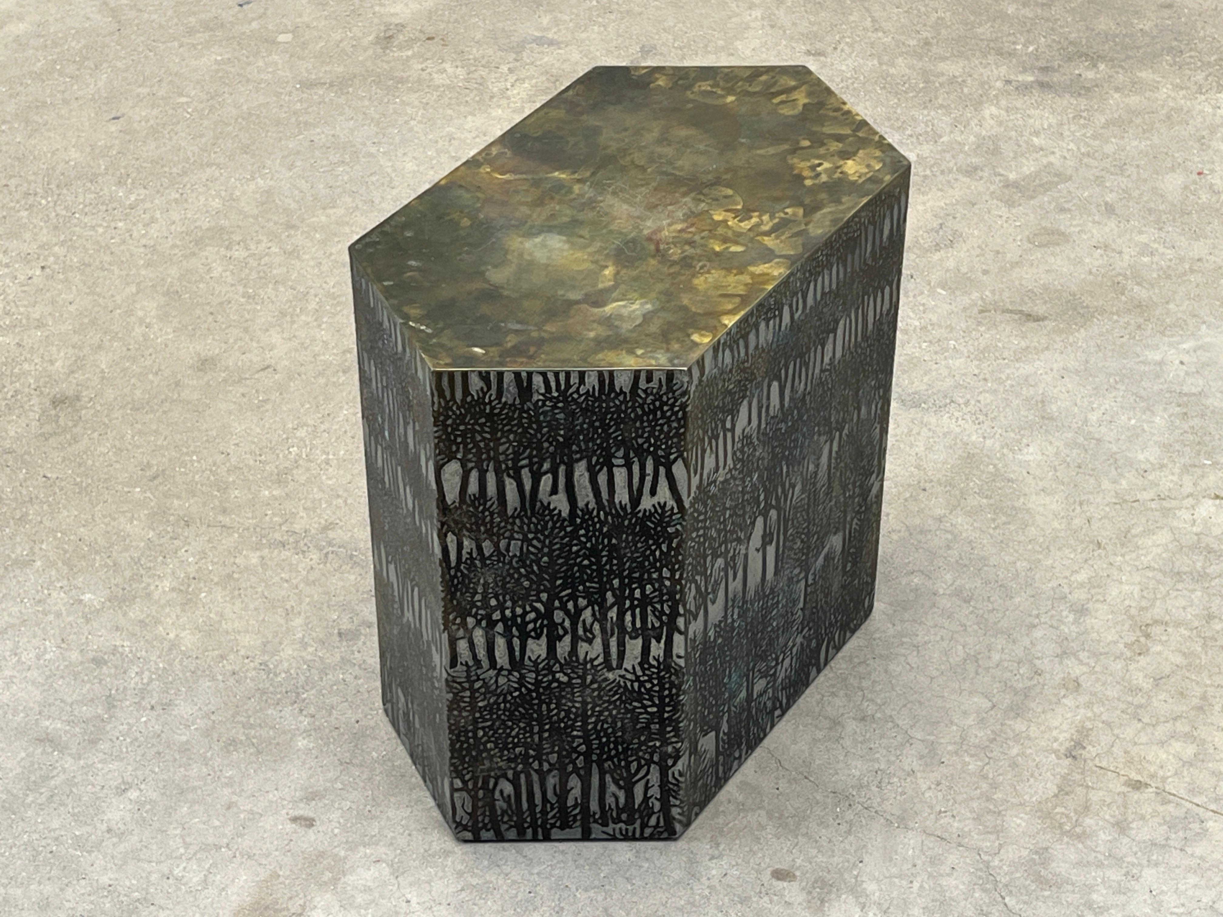 Rare Eternal Forest Side Table by Philip and Kelvin Laverne 11