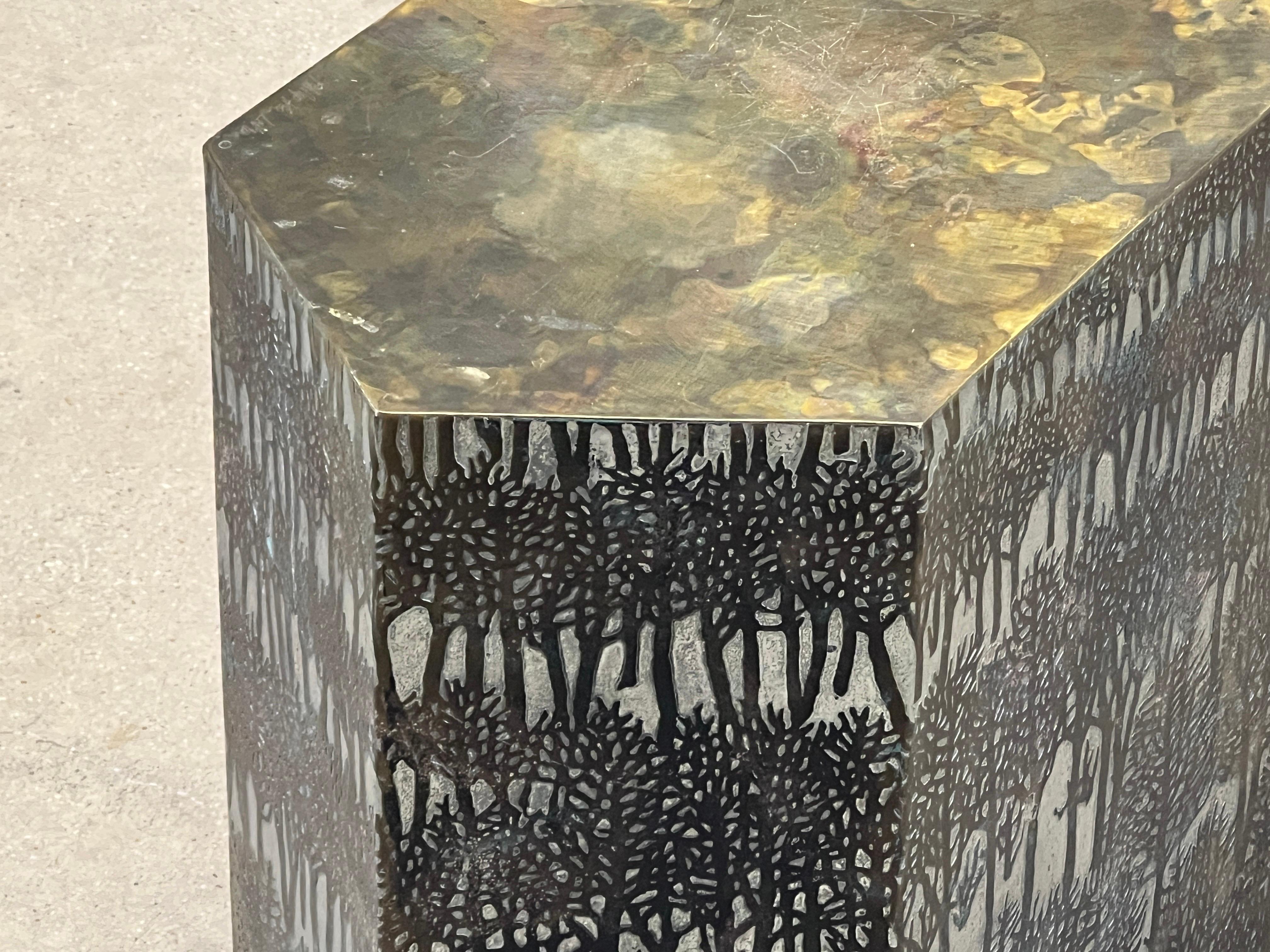 Rare Eternal Forest Side Table by Philip and Kelvin Laverne 12