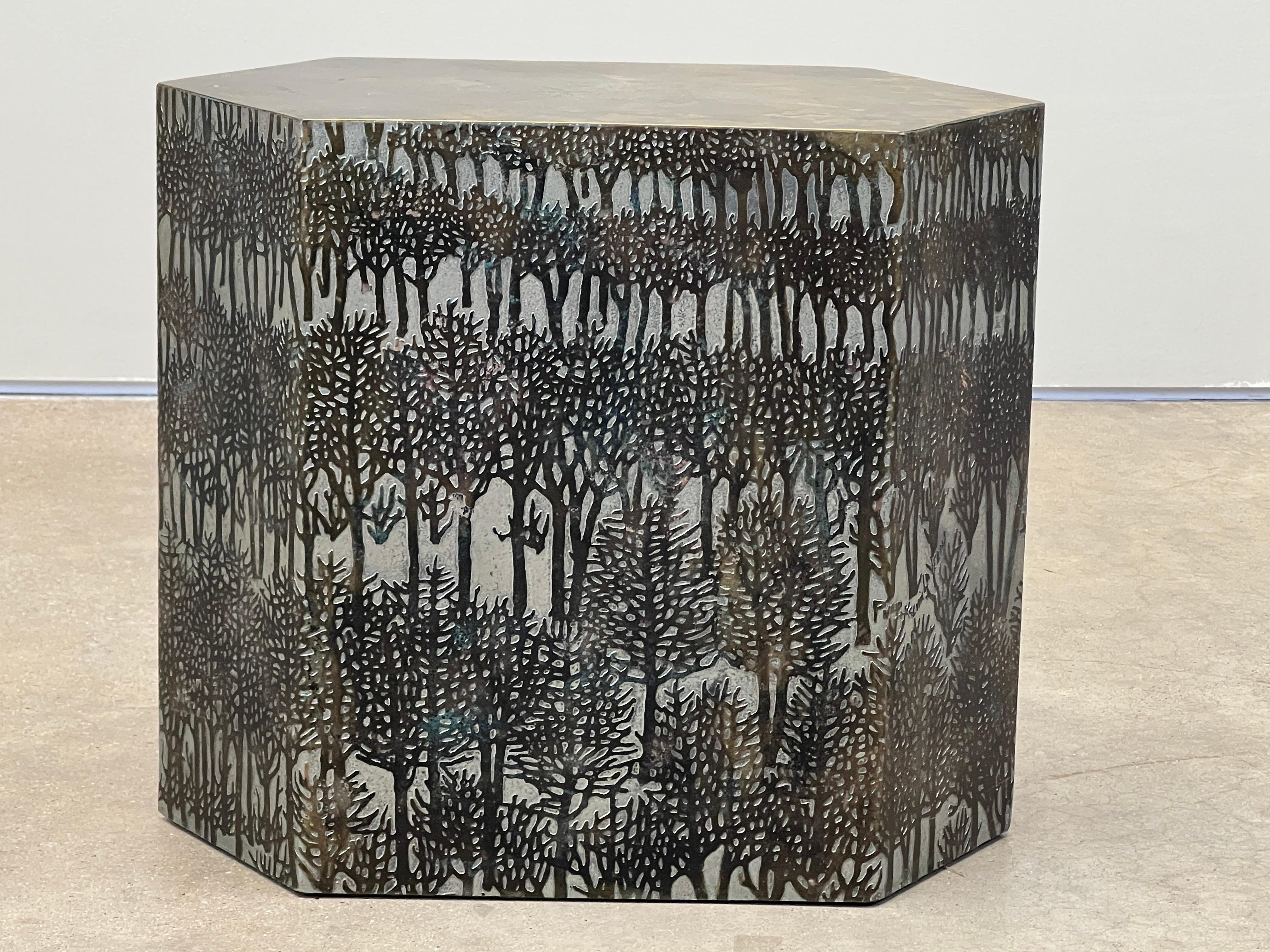 Rare Eternal Forest Side Table by Philip and Kelvin Laverne 14