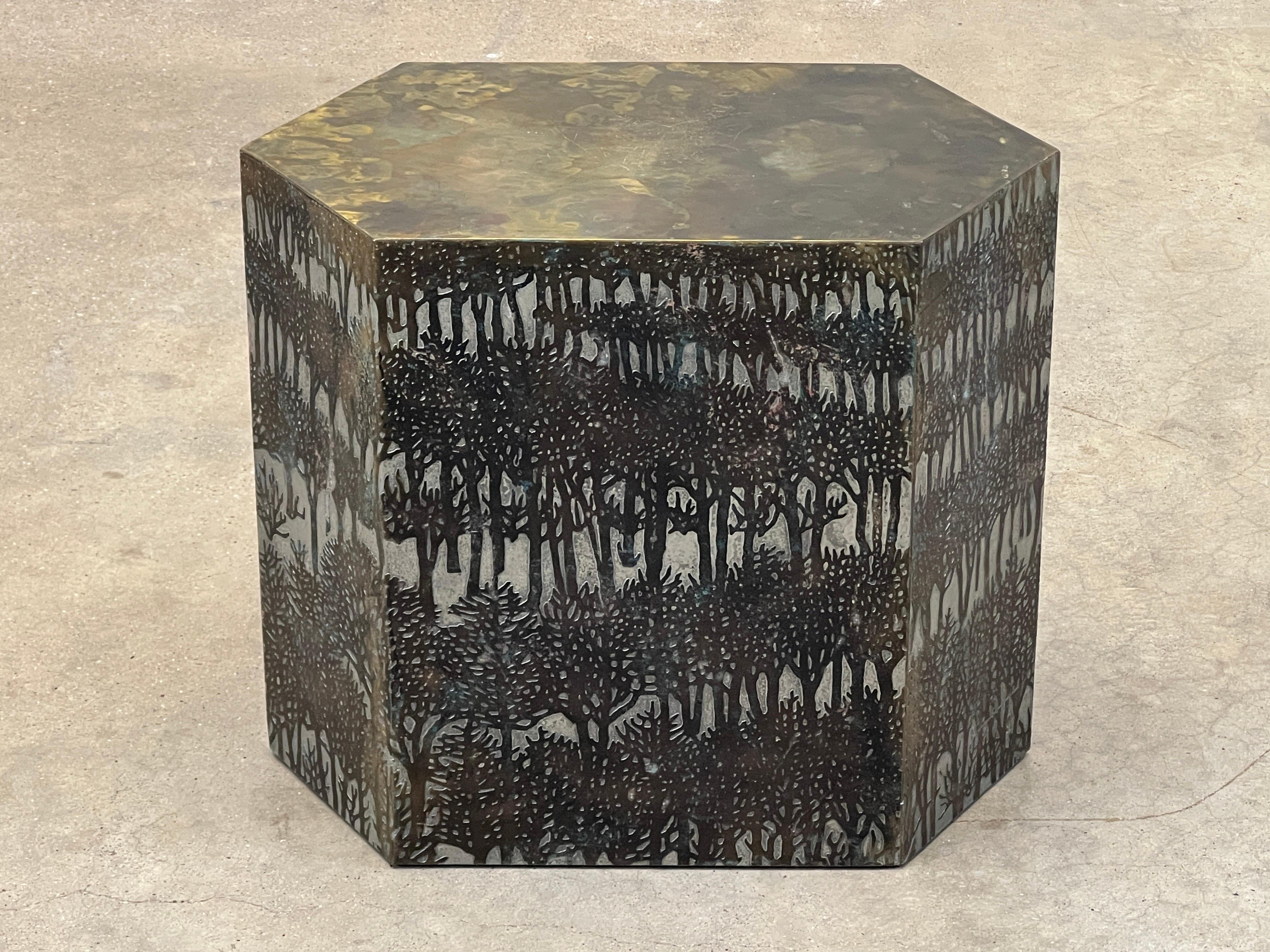 Late 20th Century Rare Eternal Forest Side Table by Philip and Kelvin Laverne