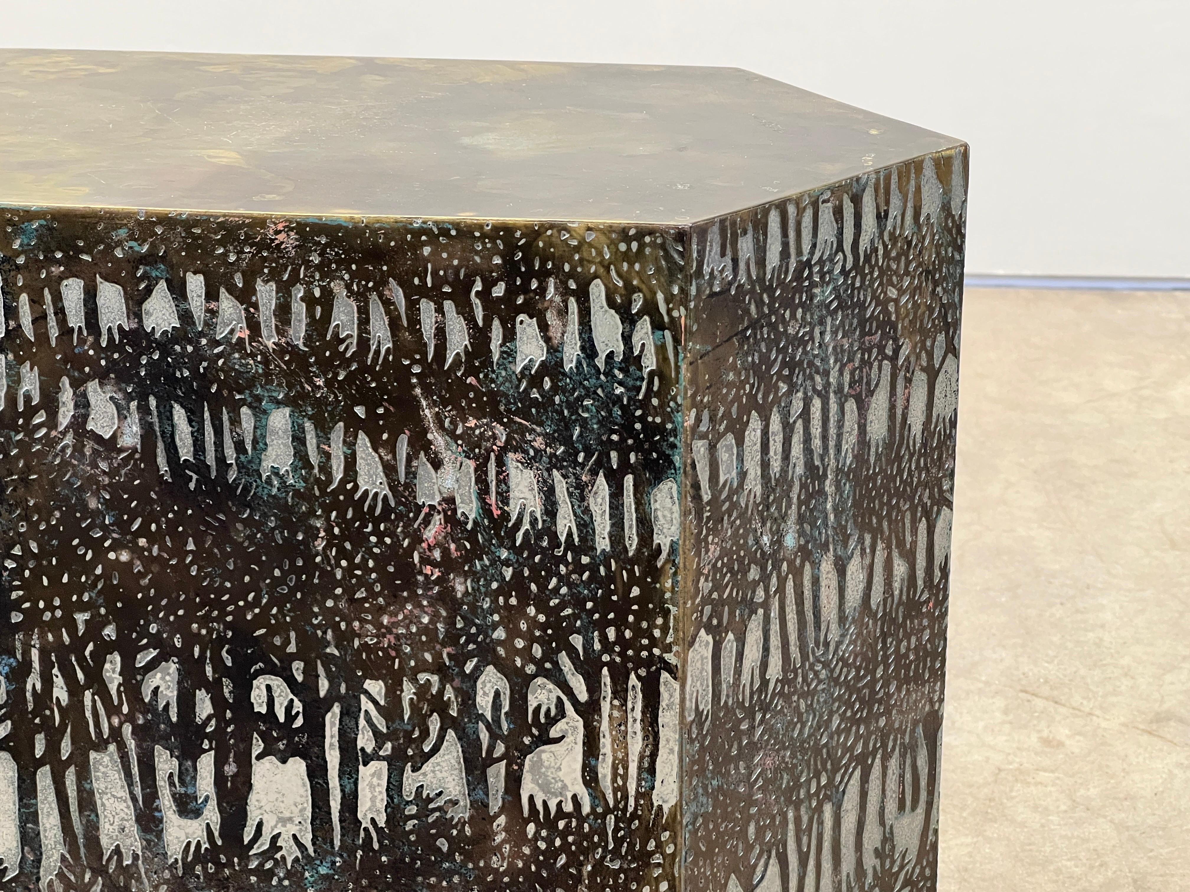 Rare Eternal Forest Side Table by Philip and Kelvin Laverne 2