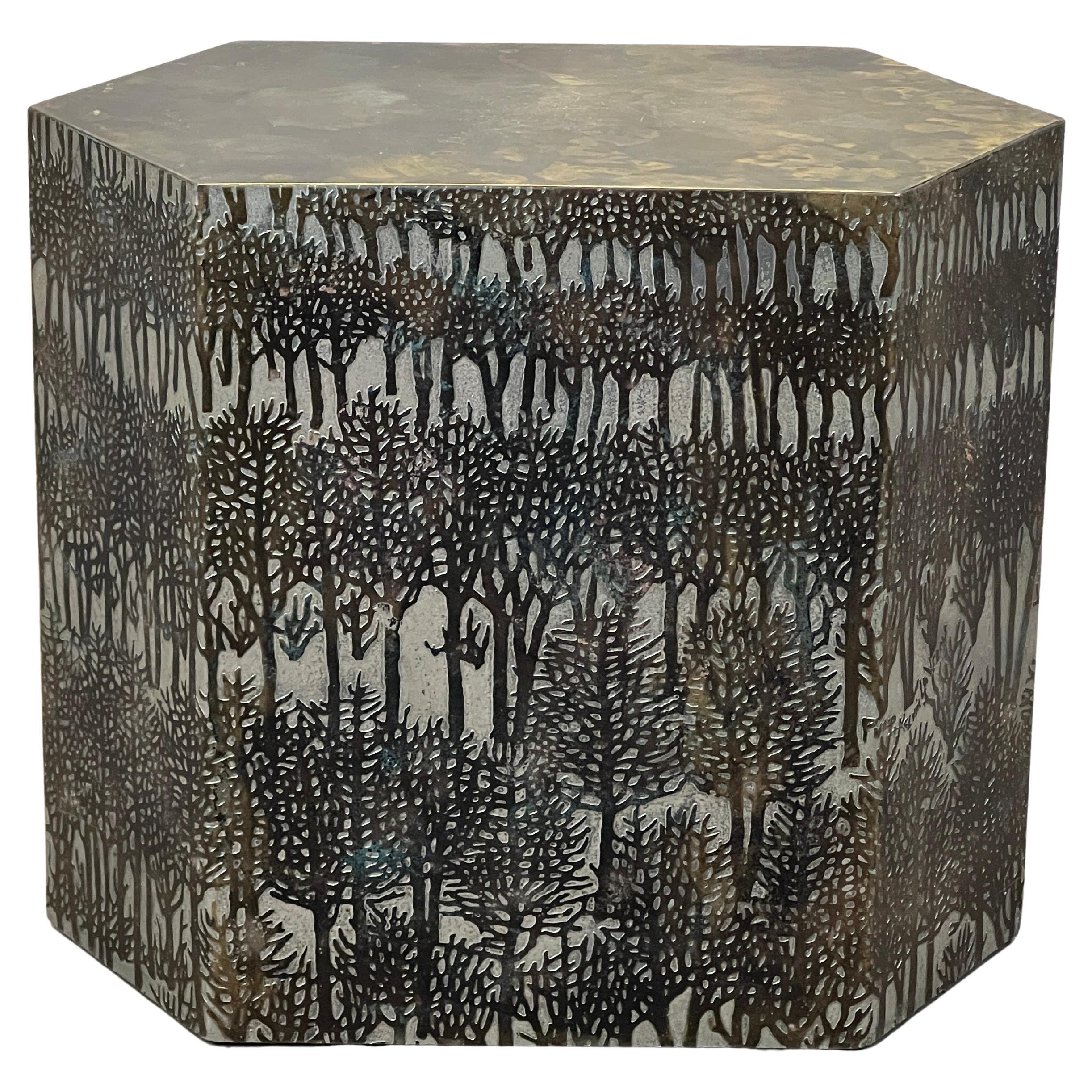 Rare Eternal Forest Side Table by Philip and Kelvin Laverne