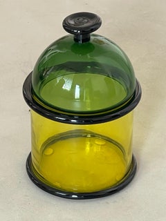 Rare Ettore Sottsass for Vistosi "Faliera" Glass container from 1974