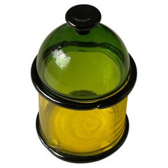 Rare Ettore Sottsass for Vistosi "Faliera" Glass container from 1974