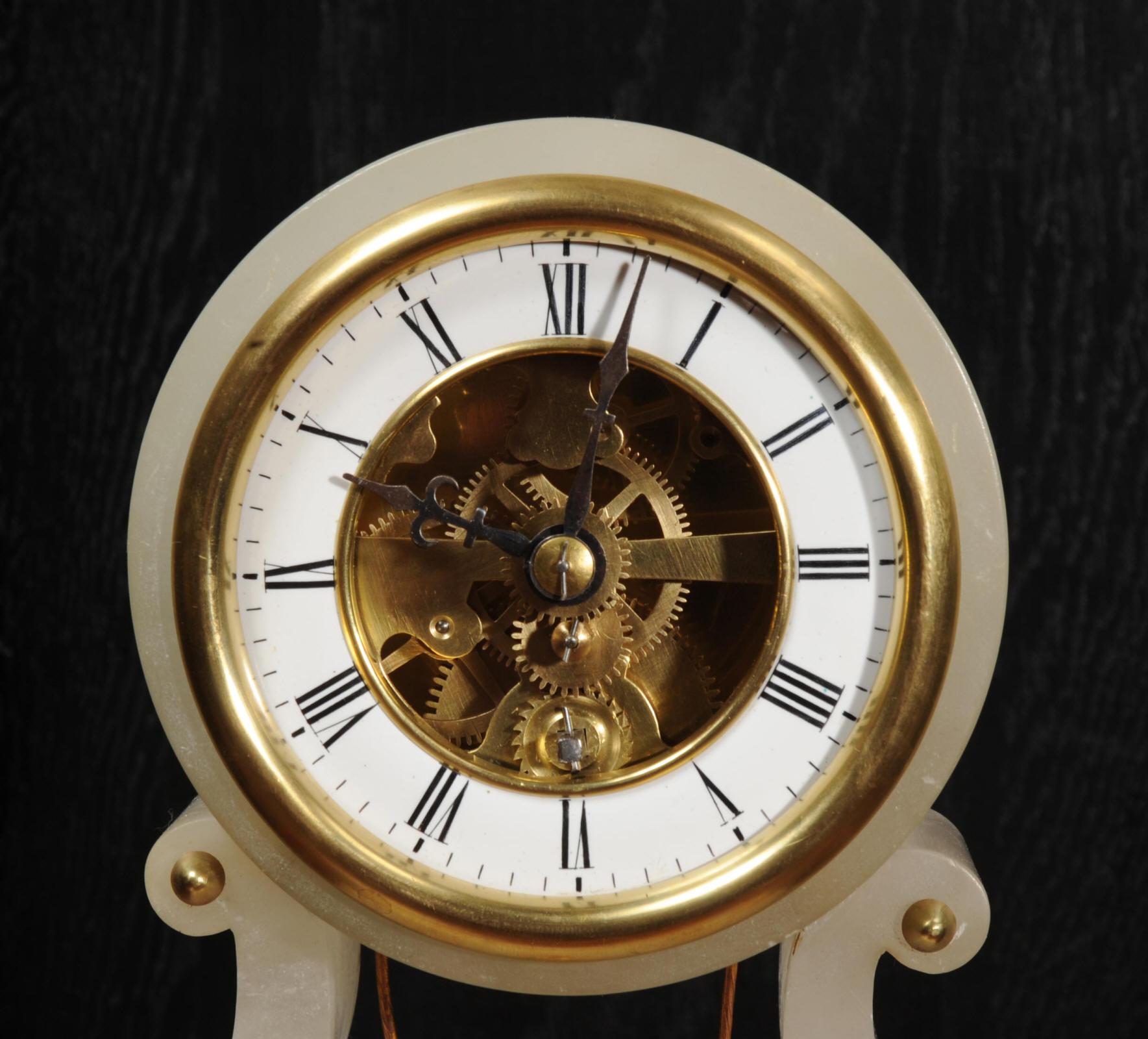 Rare Eugéne Farcot Maiden on a Swing Boudoir Antique French Clock 5