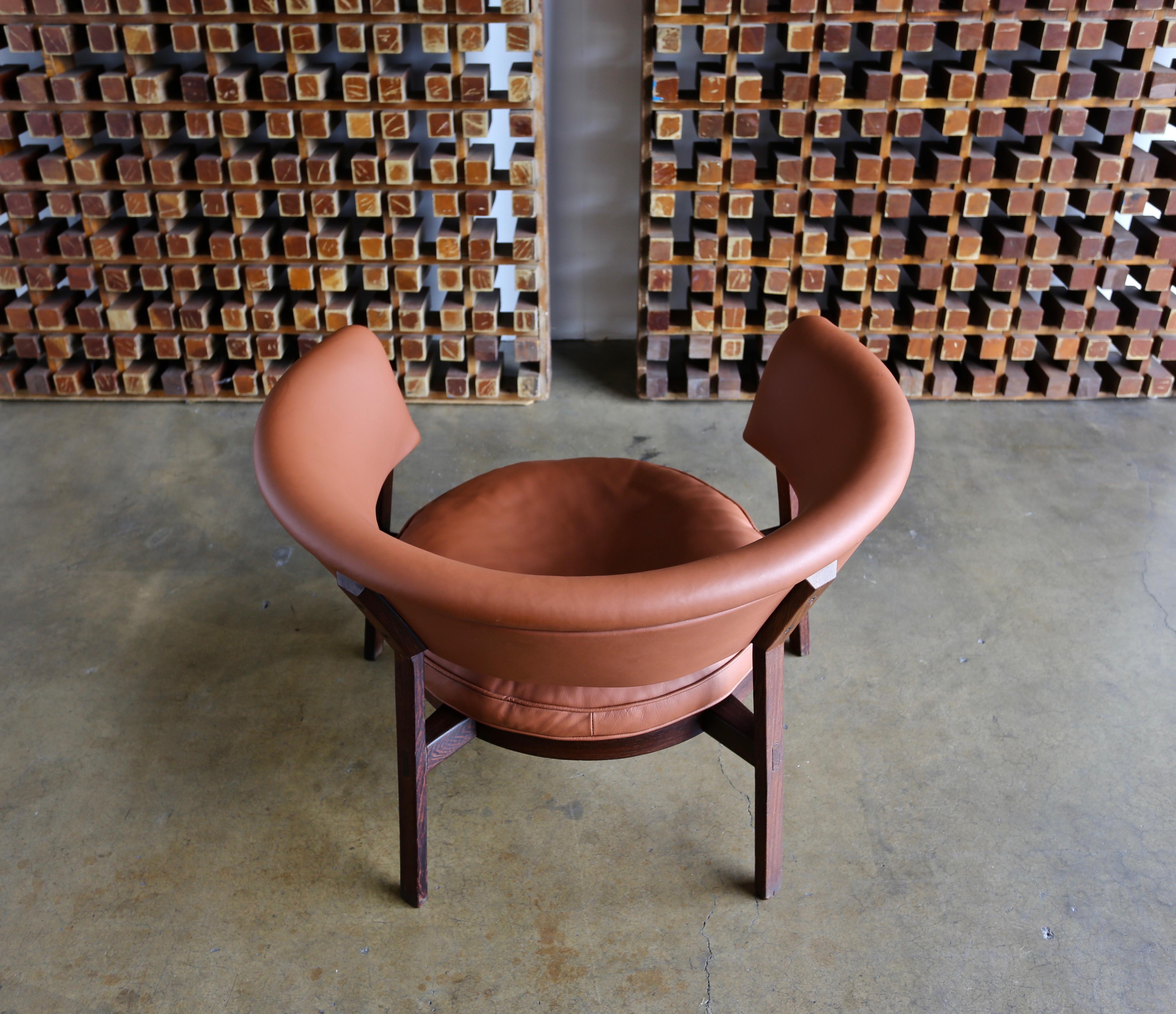 Mid-Century Modern Rare Eugenio Gerli P28 Lounge Chair for Tecno, circa 1958