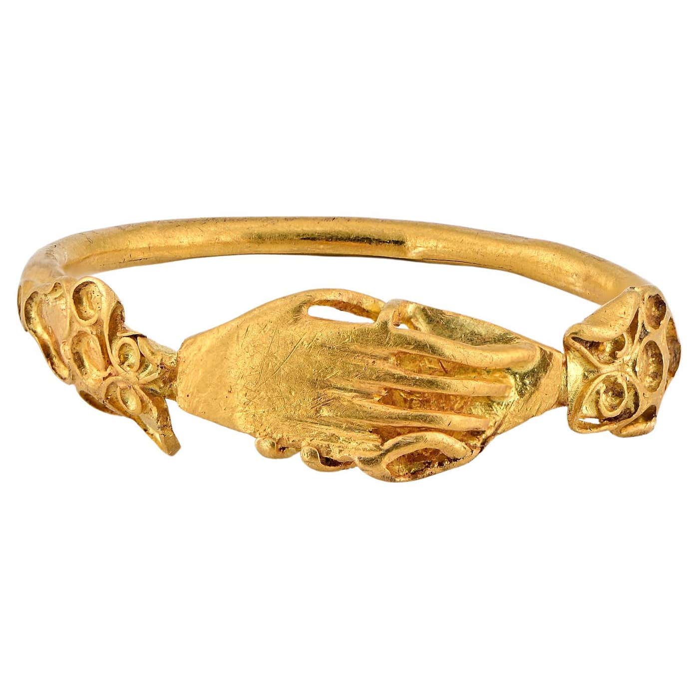 Rare European 14th/15th Century 22/24 Kt Fede Ring For Sale at 1stDibs