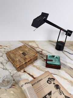 Rare European Art Deco Bakelite Horn-Effect Mosaic Box, 1930s