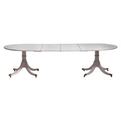 Rare European Two-Pillar Table