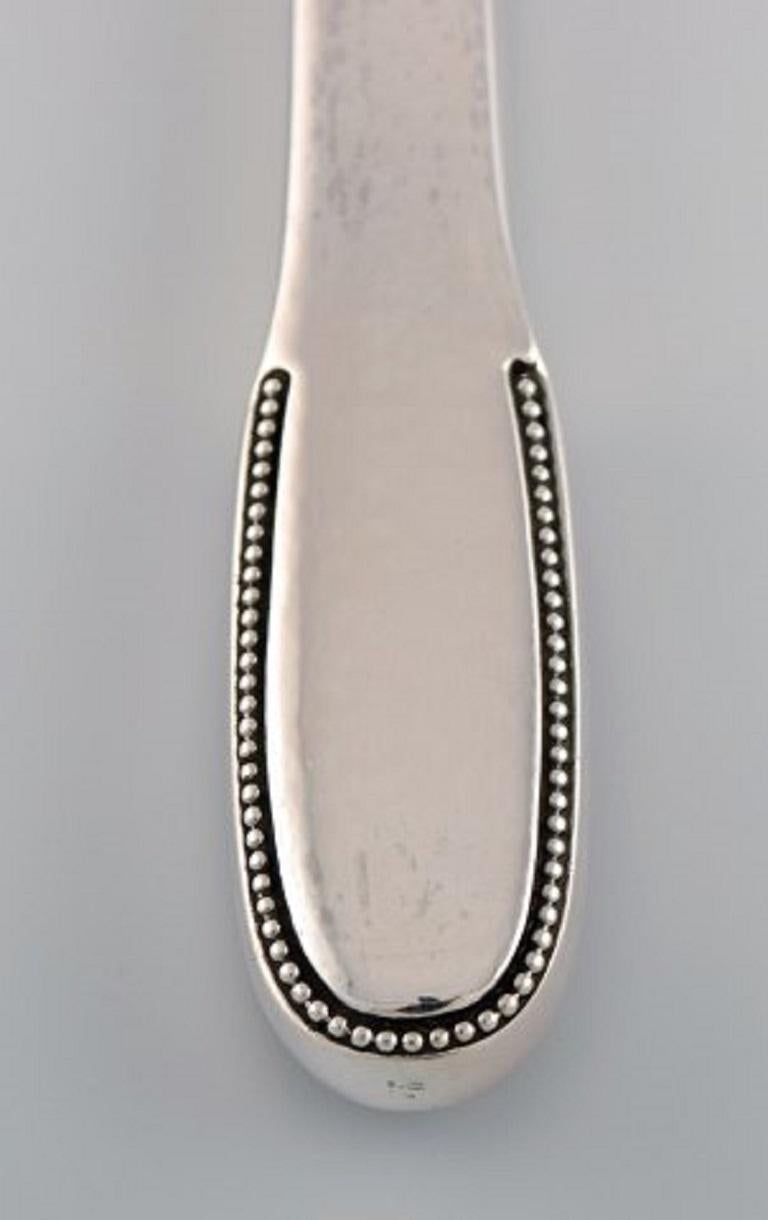 Seltene Evald Nielsen Nummer 14 Geschwärzter Stahl in gehämmertem Silber (Dänisch) im Angebot