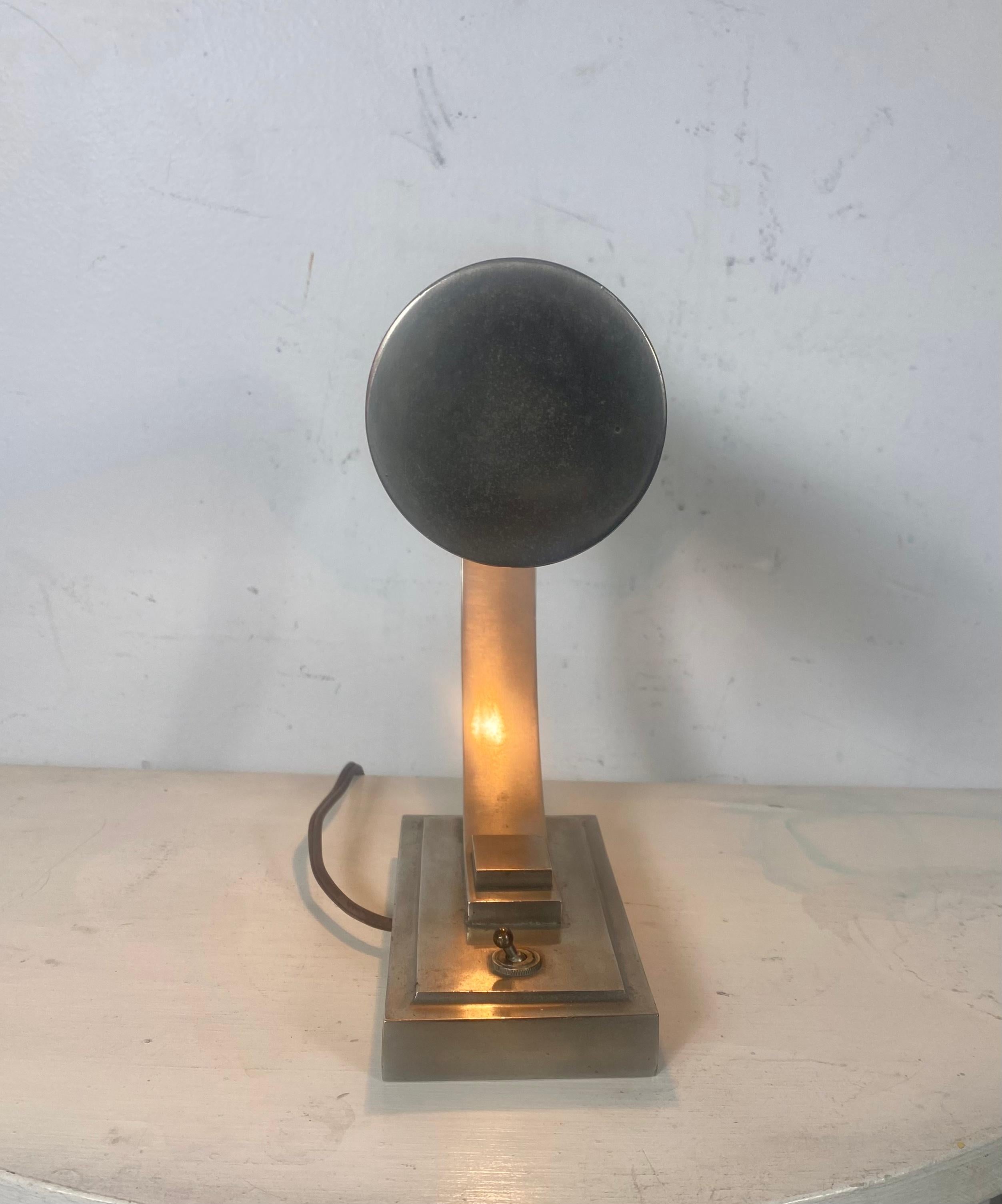 American Rare Example, Bauhaus / Art Deco Desk Lamp Designed by Gilbert Rohde For Sale