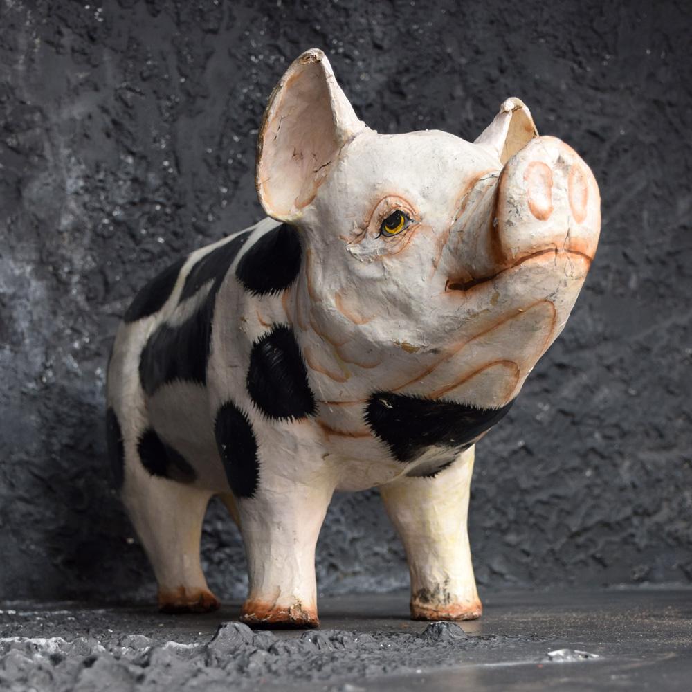 paper mache pig