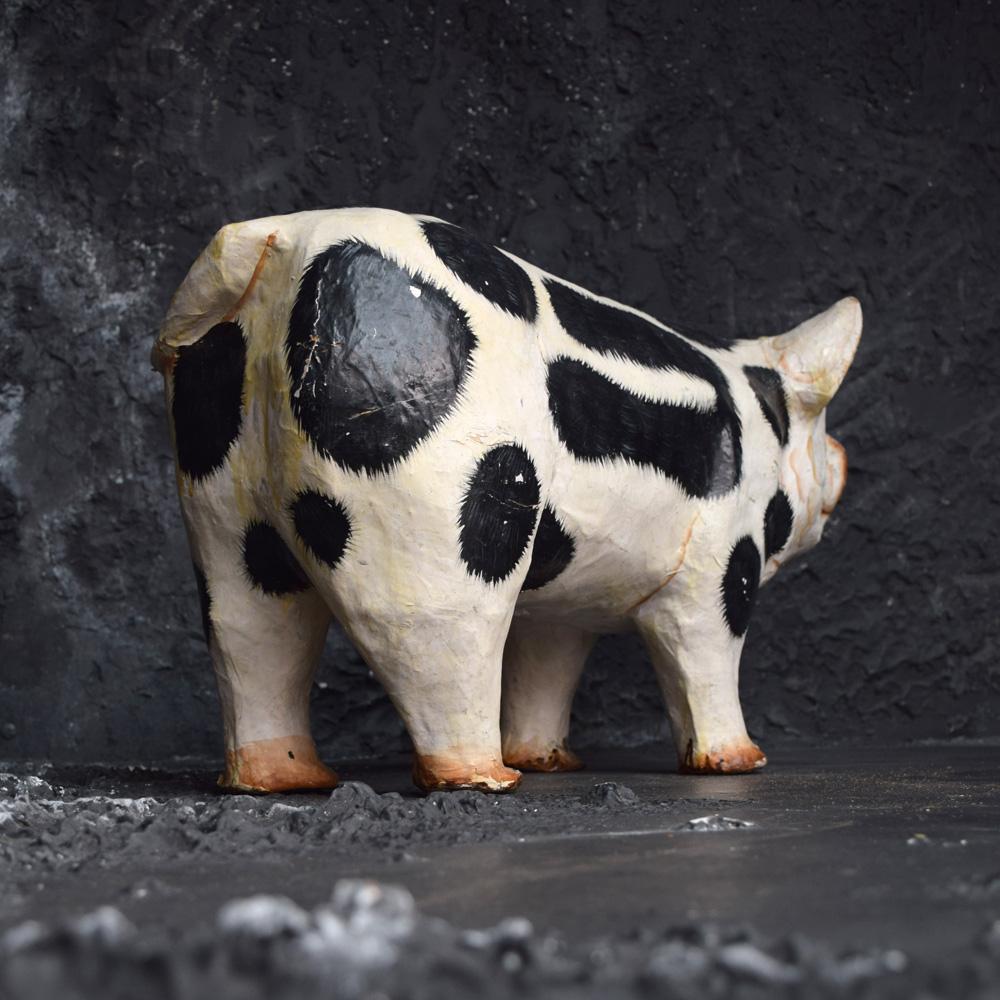 papier mache pig