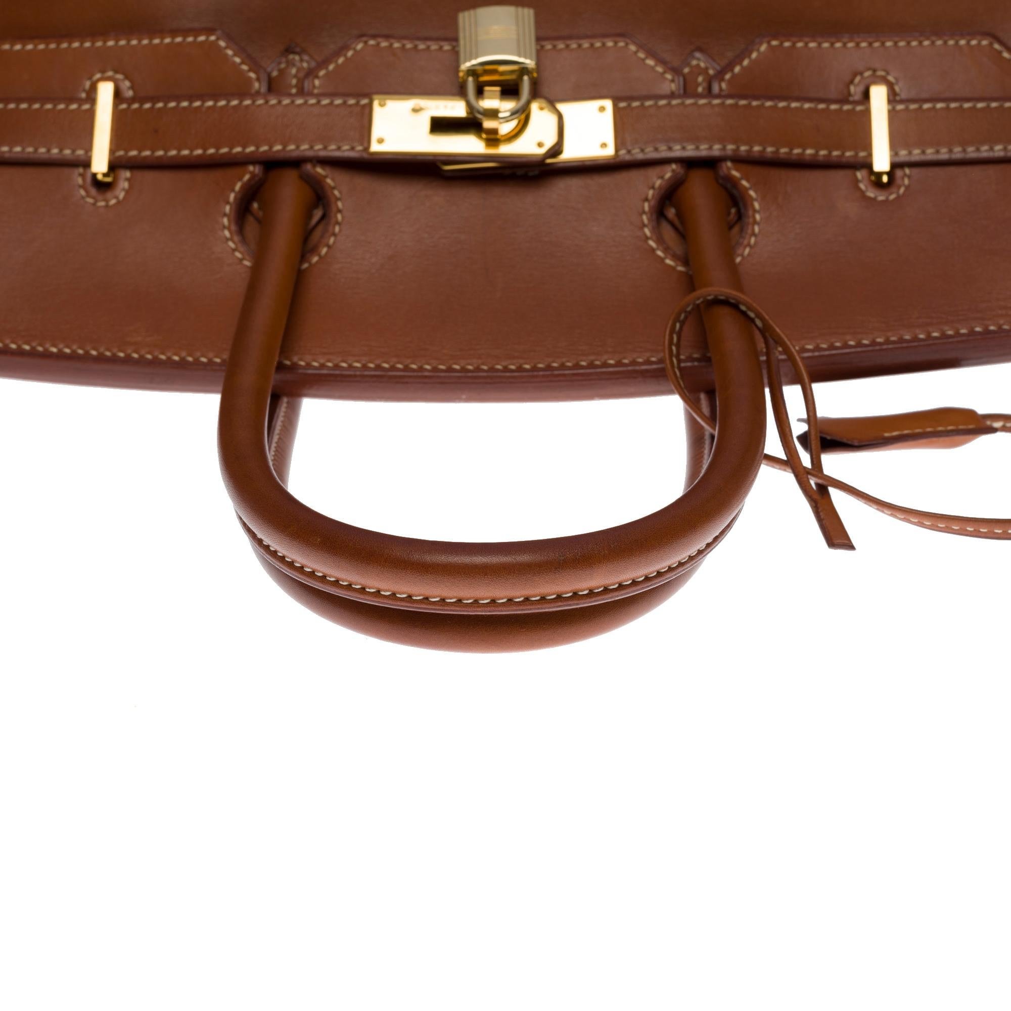 Women's Rare & Exceptional Hermès Birkin 35 handbag in Gold Barenia leather, GHW