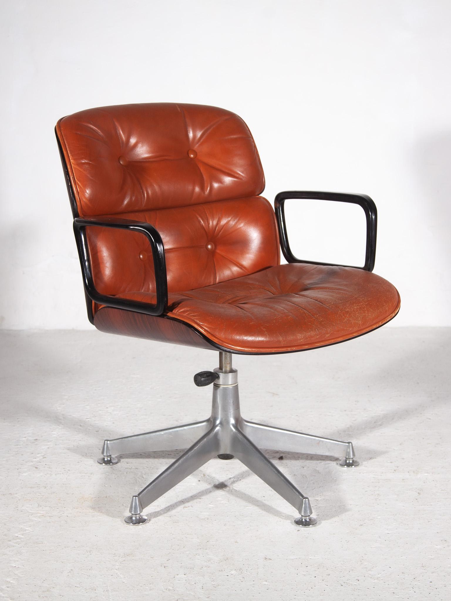 Rare Executive Arm Desk Chair for Mobli Italiani Moderni, Rome 3