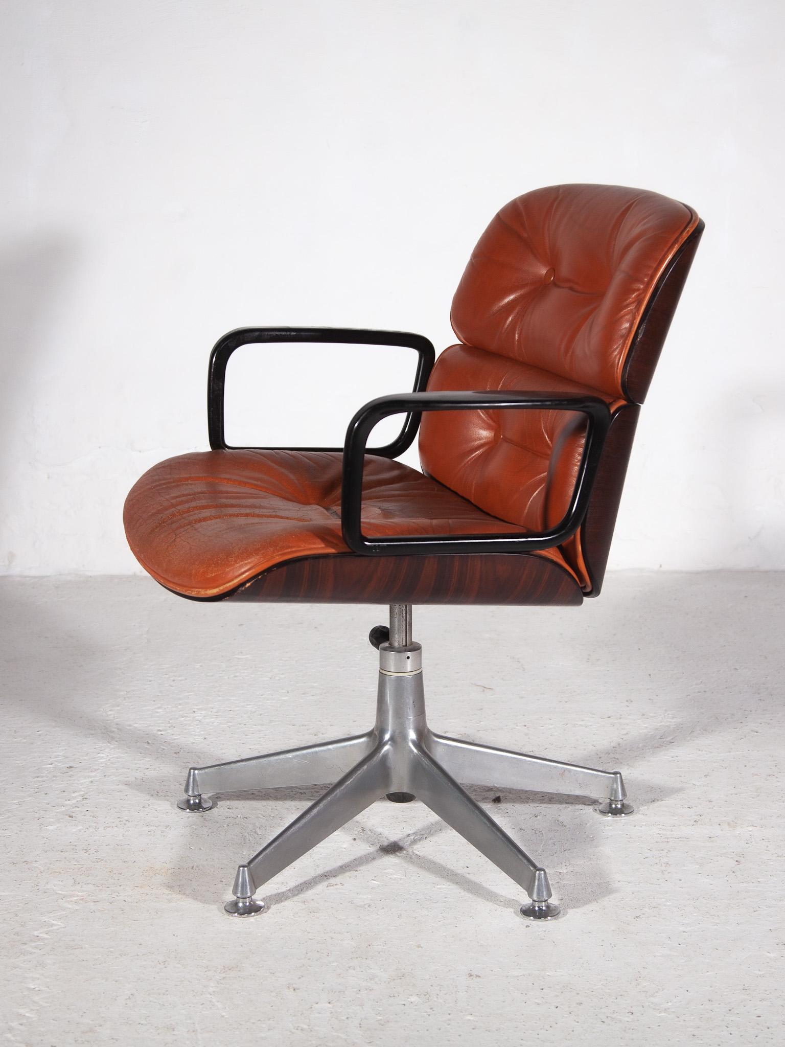 Hand-Crafted Rare Executive Arm Desk Chair for Mobli Italiani Moderni, Rome