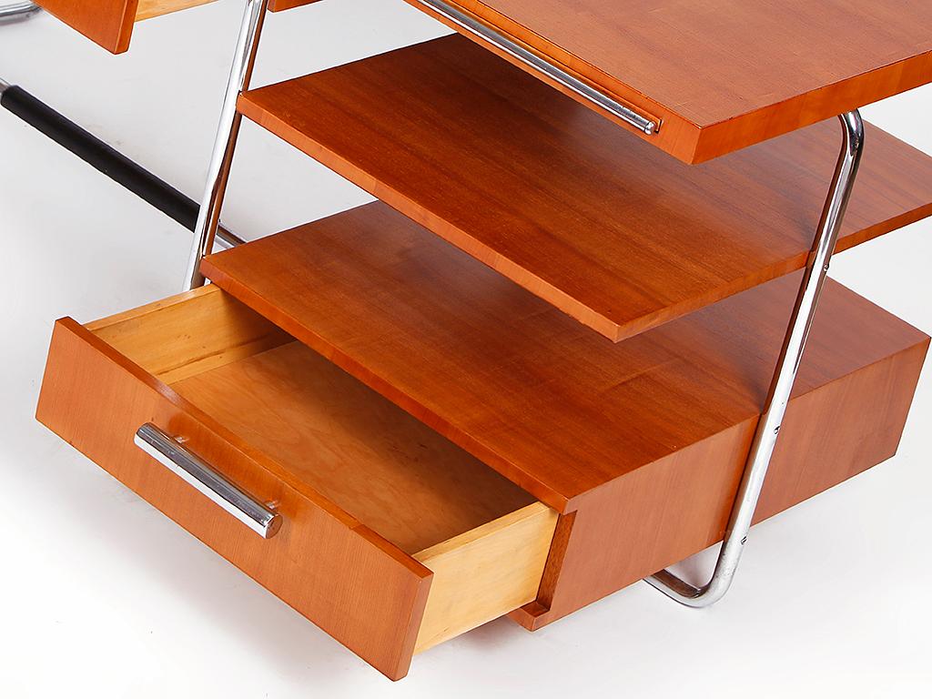 Rare Executive Tubular Steel Desk by Mücke-Melder, 1930s For Sale 6