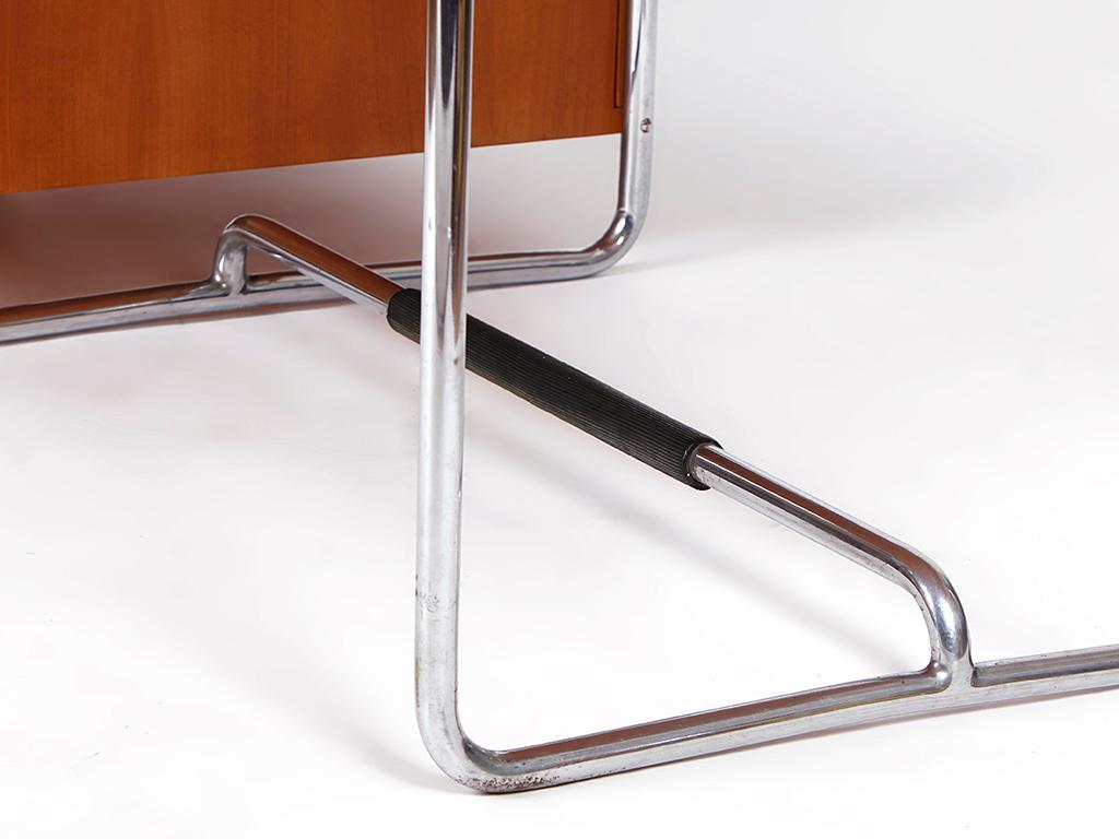 Rare Executive Tubular Steel Desk by Mücke-Melder, 1930s For Sale 8