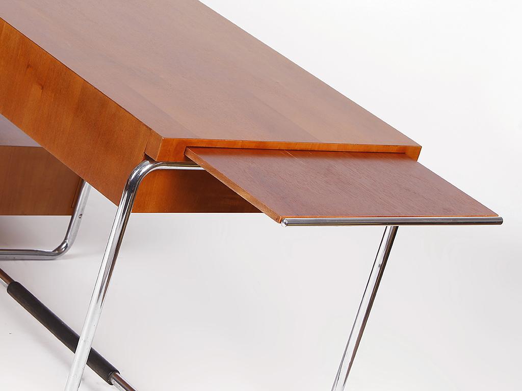 Rare Executive Tubular Steel Desk by Mücke-Melder, 1930s For Sale 2