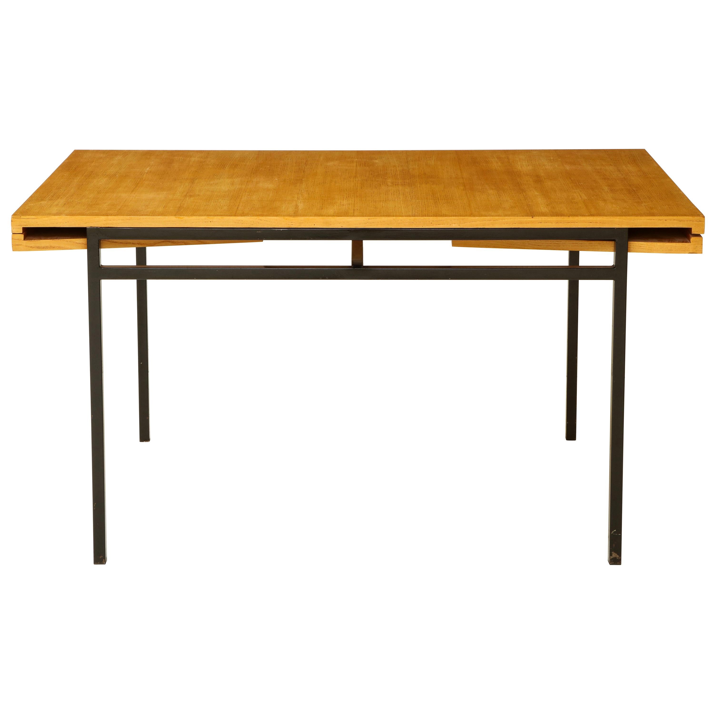 Rare Expandable Dining Room Table by Pierre Guariche and Arp, France, 1960s For Sale