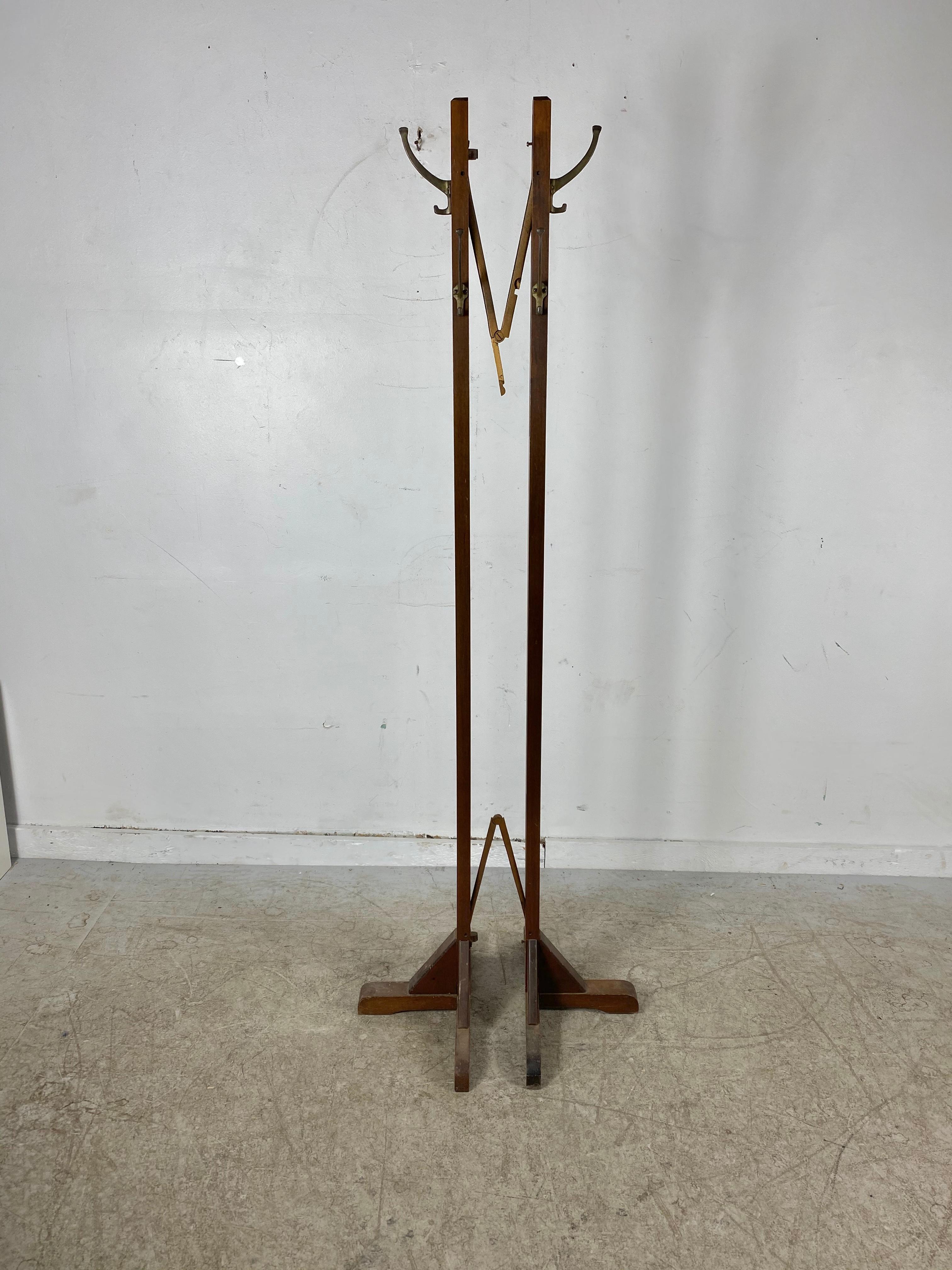 Early 20th Century Rare Expanding Arts & Crafts Free Standing Coat Tree or Stand