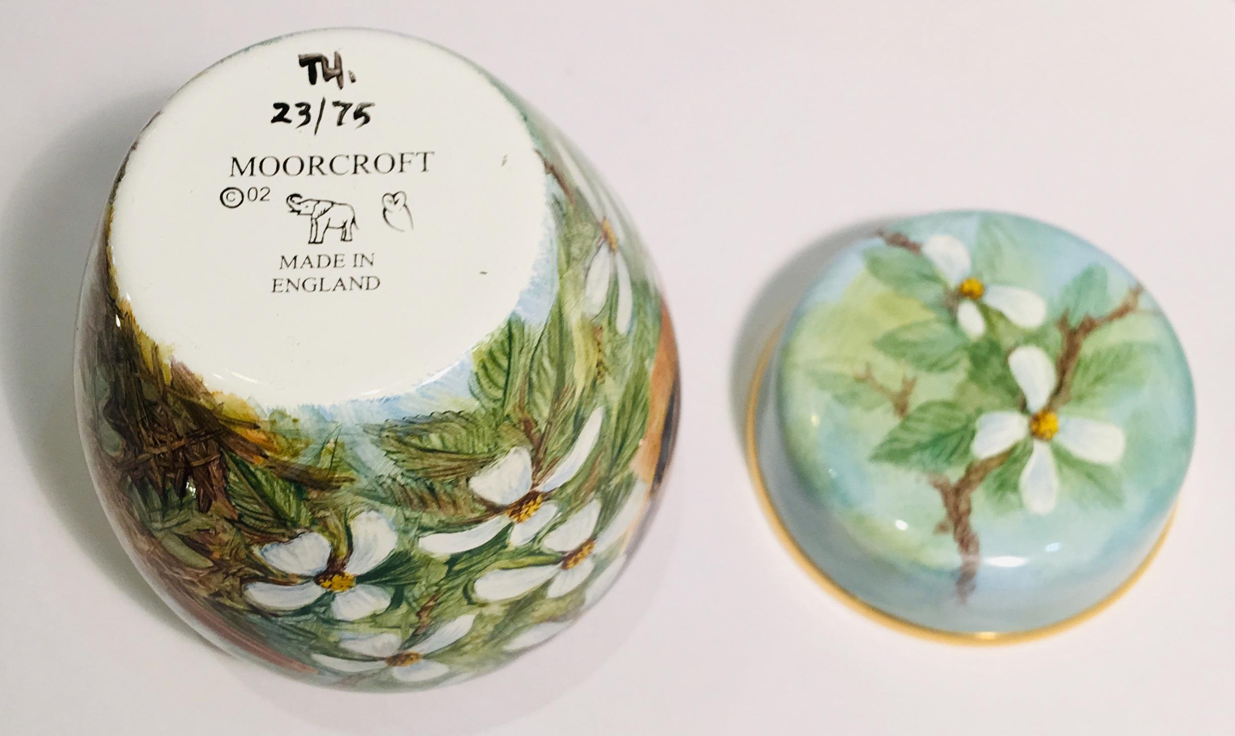 Seltene Exquisite Moorcroft Emaille und Gold Limited Edition Miniature Ginger Jar 8