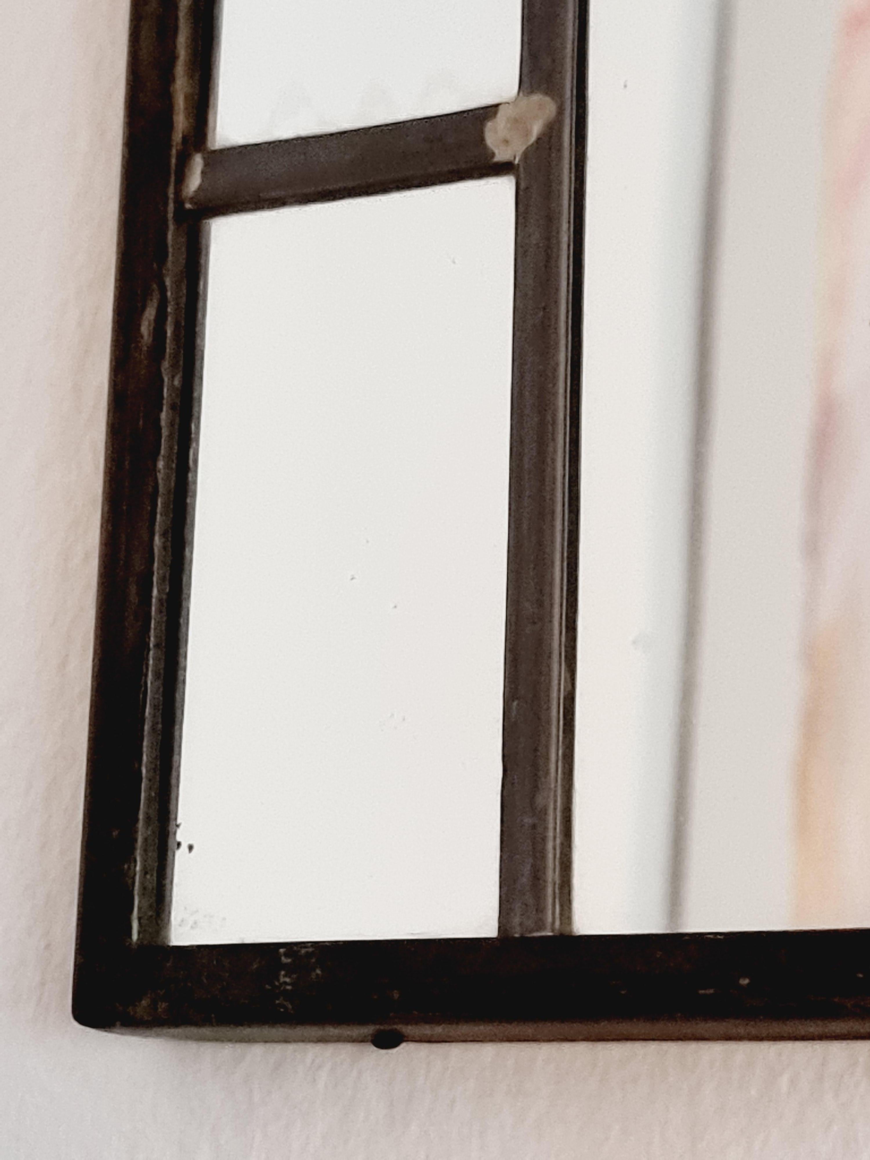 Metal Rare, exquisite Swedish Art Deco mirror by Arvid Böhlmarks.