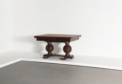 Rare Extendable Dining Table Attributed to Charles Dudouyt, France, 1940s