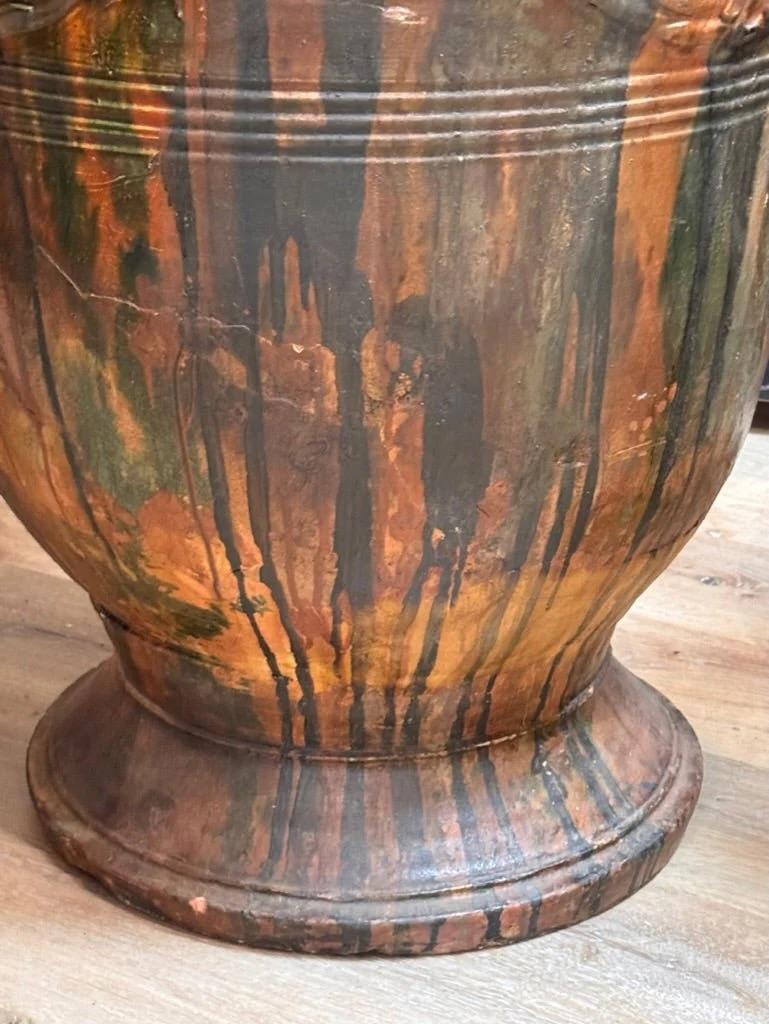 French Rare Extra Large 19th Century Anduze Planter For Sale