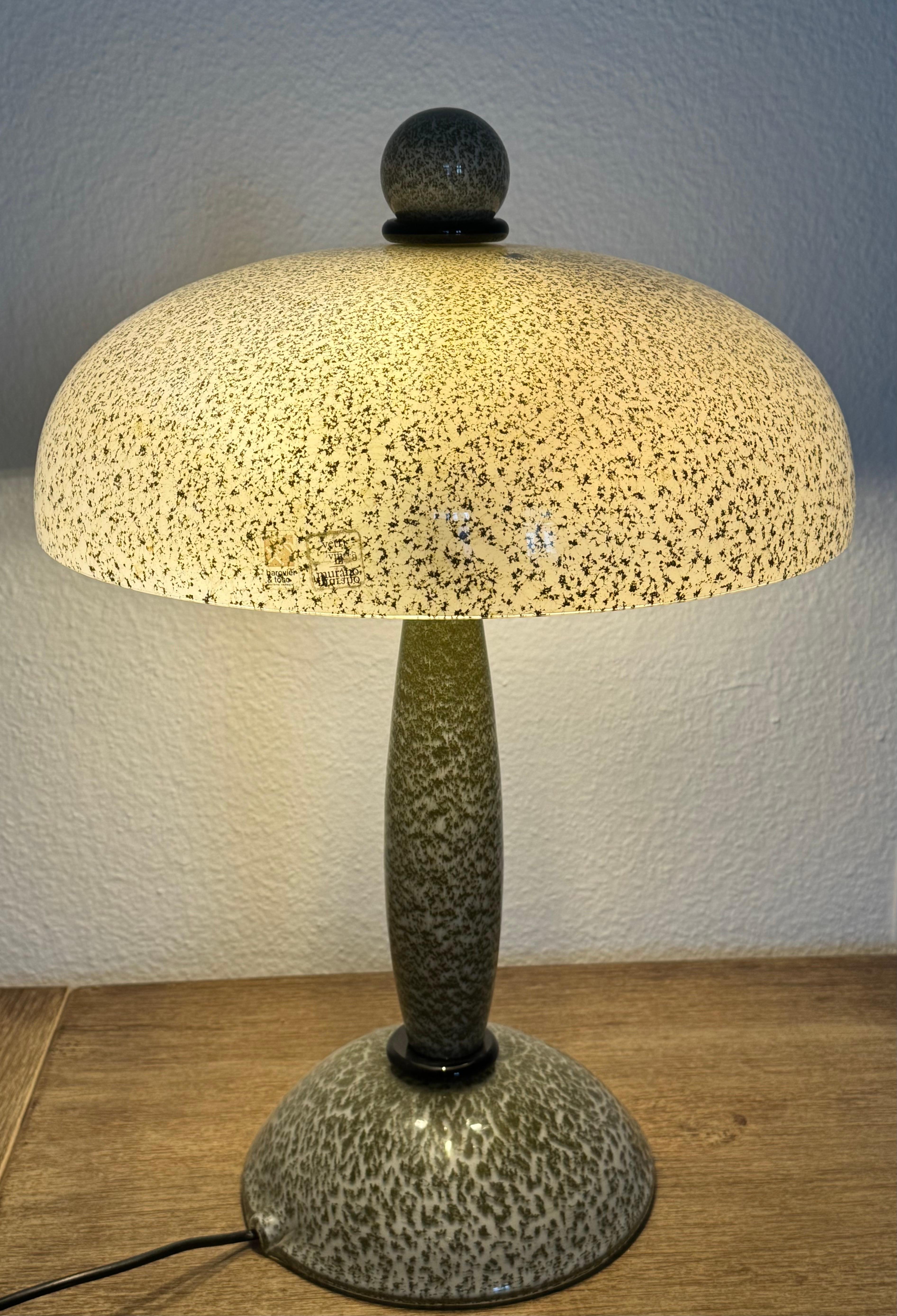 Raro cristal de Murano extragrande  Lámpara de sobremesa de Barovier & Toso, ca. 1960 en venta 4